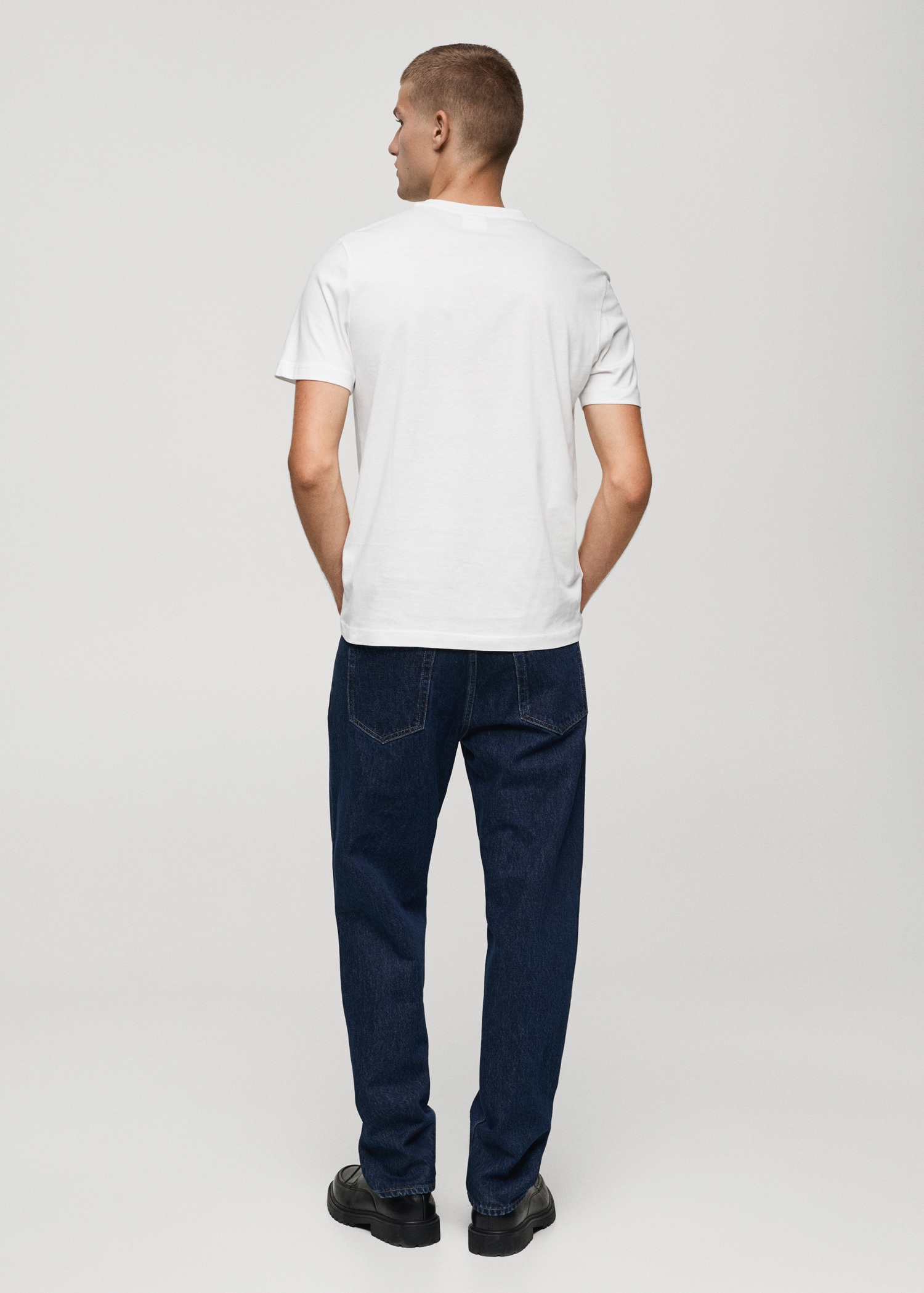 T-shirt 100 % coton texte - Verso de l’article