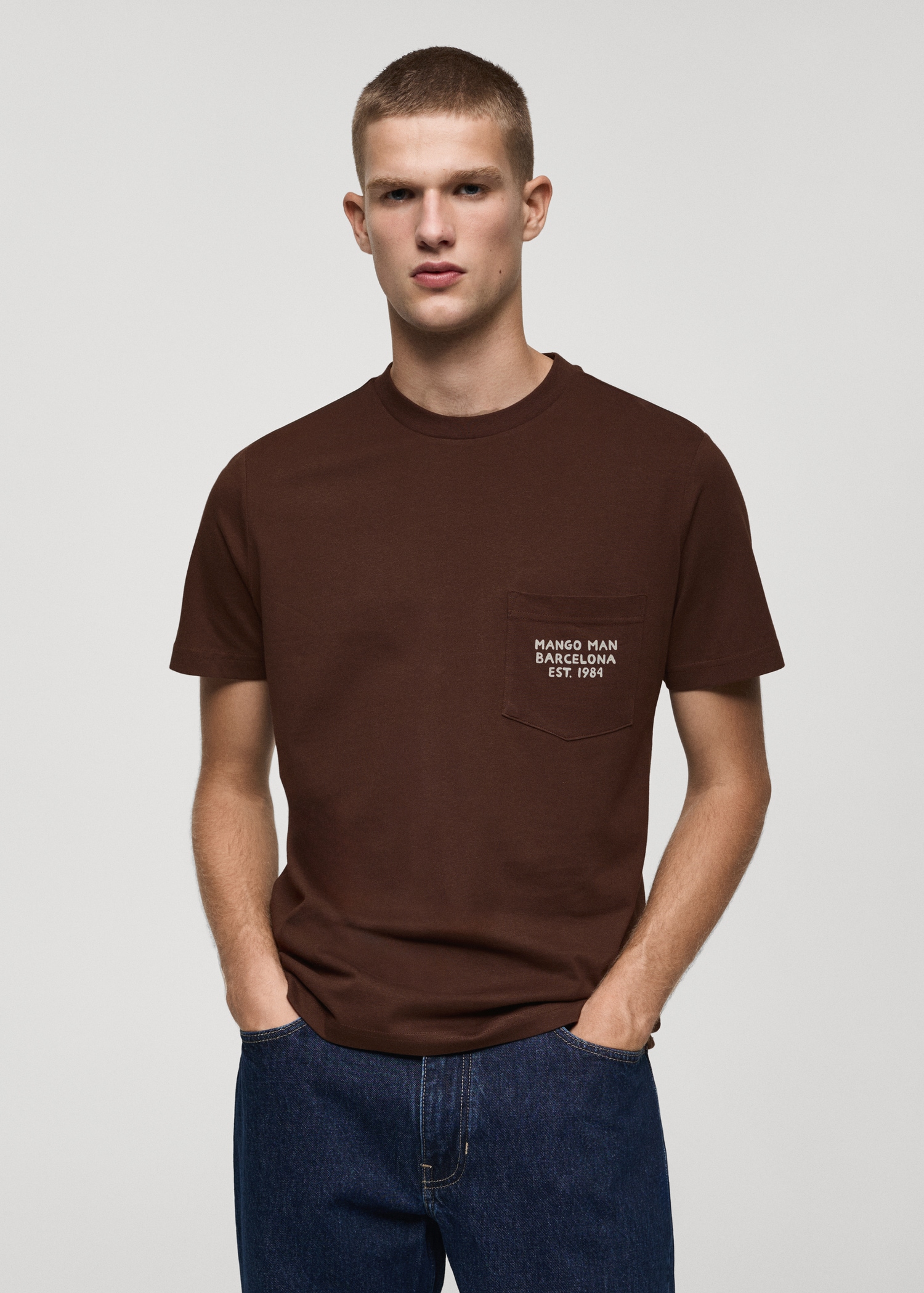 T-shirt 100 % coton texte - Plan moyen