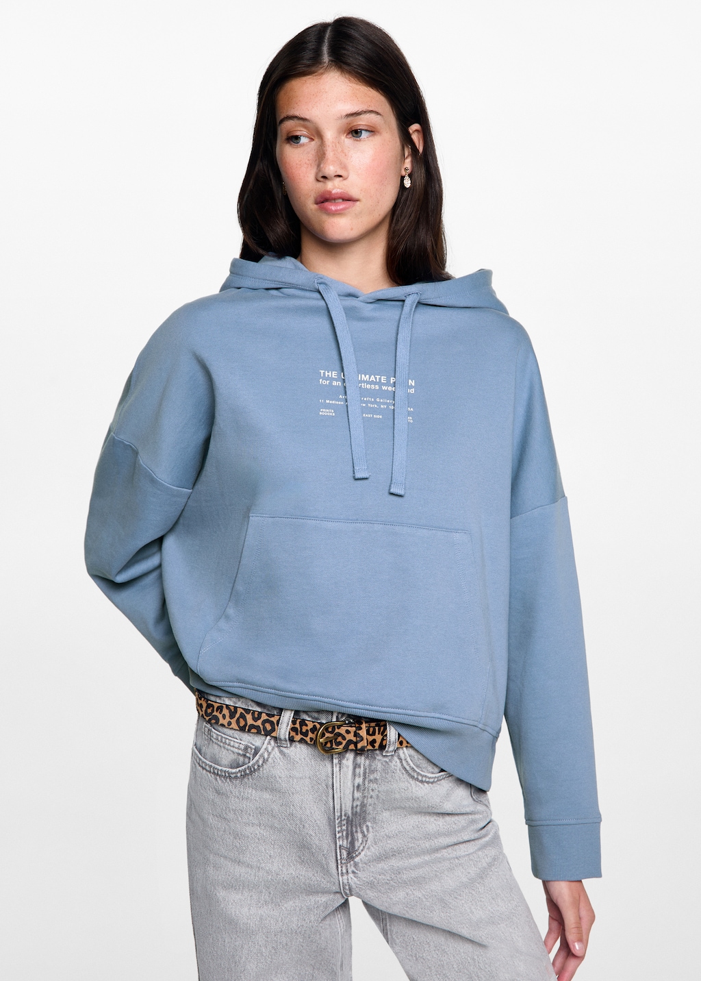Printed hoodie Teen MANGO Oman