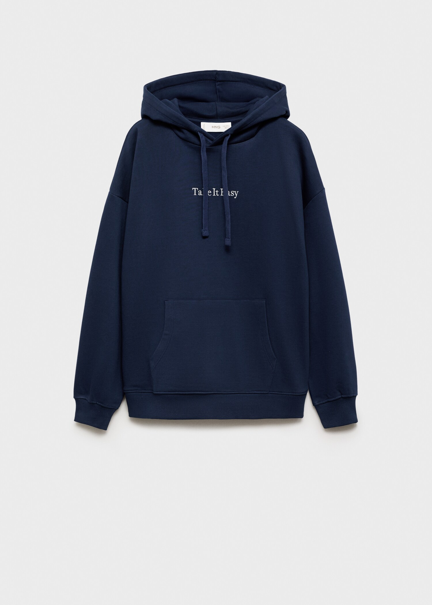Embroidered detail cotton sweatshirt - Article without model