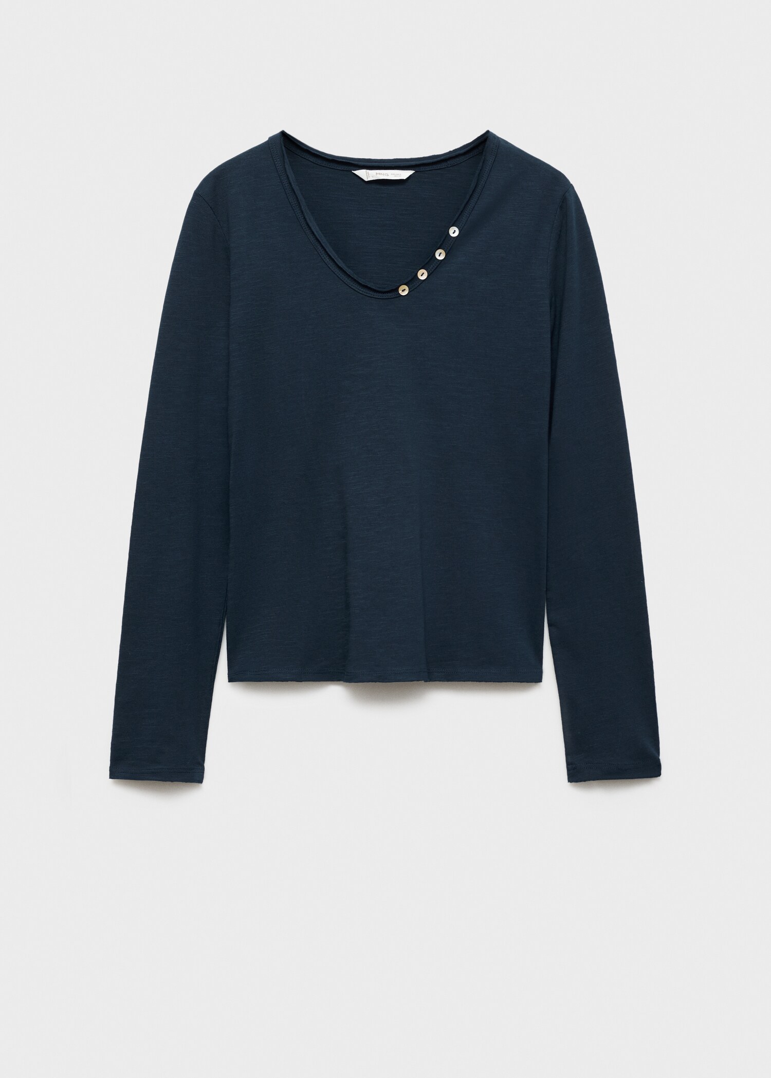 Buttoned long sleeve t-shirt - Article without model