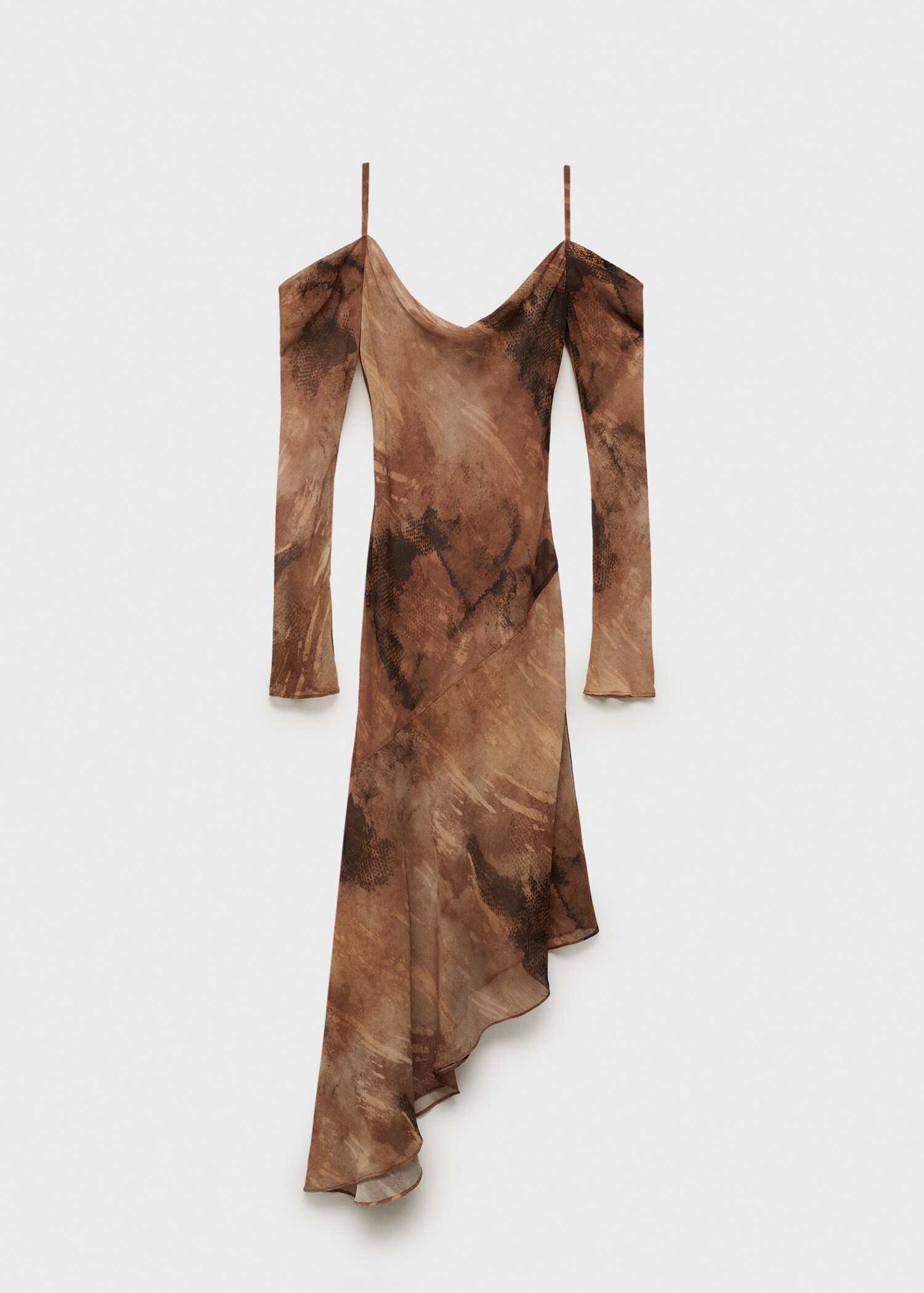 Printed chiffon dress - Article without model