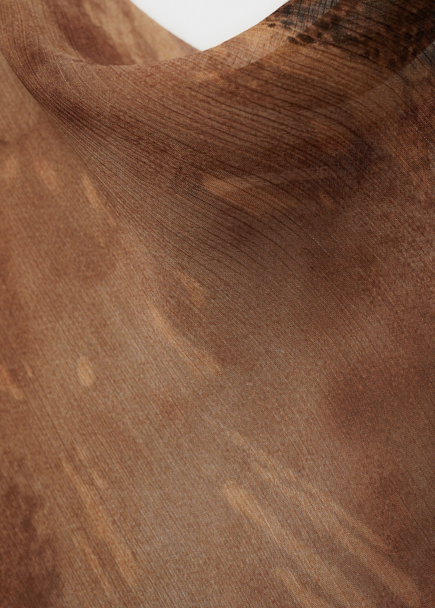 Printed chiffon dress - Details of the article 8