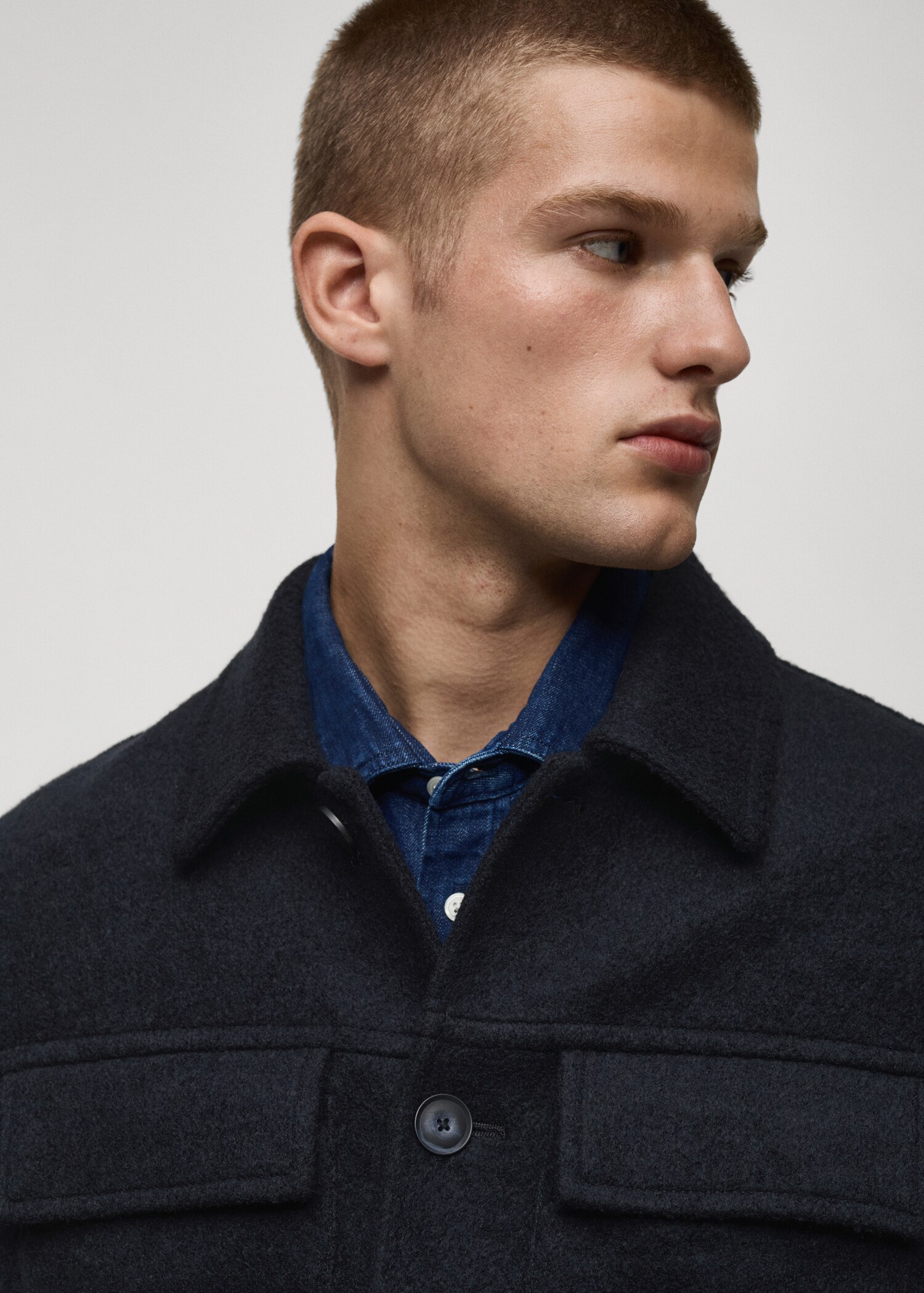 Wool jacket with pockets - Details of the article 1