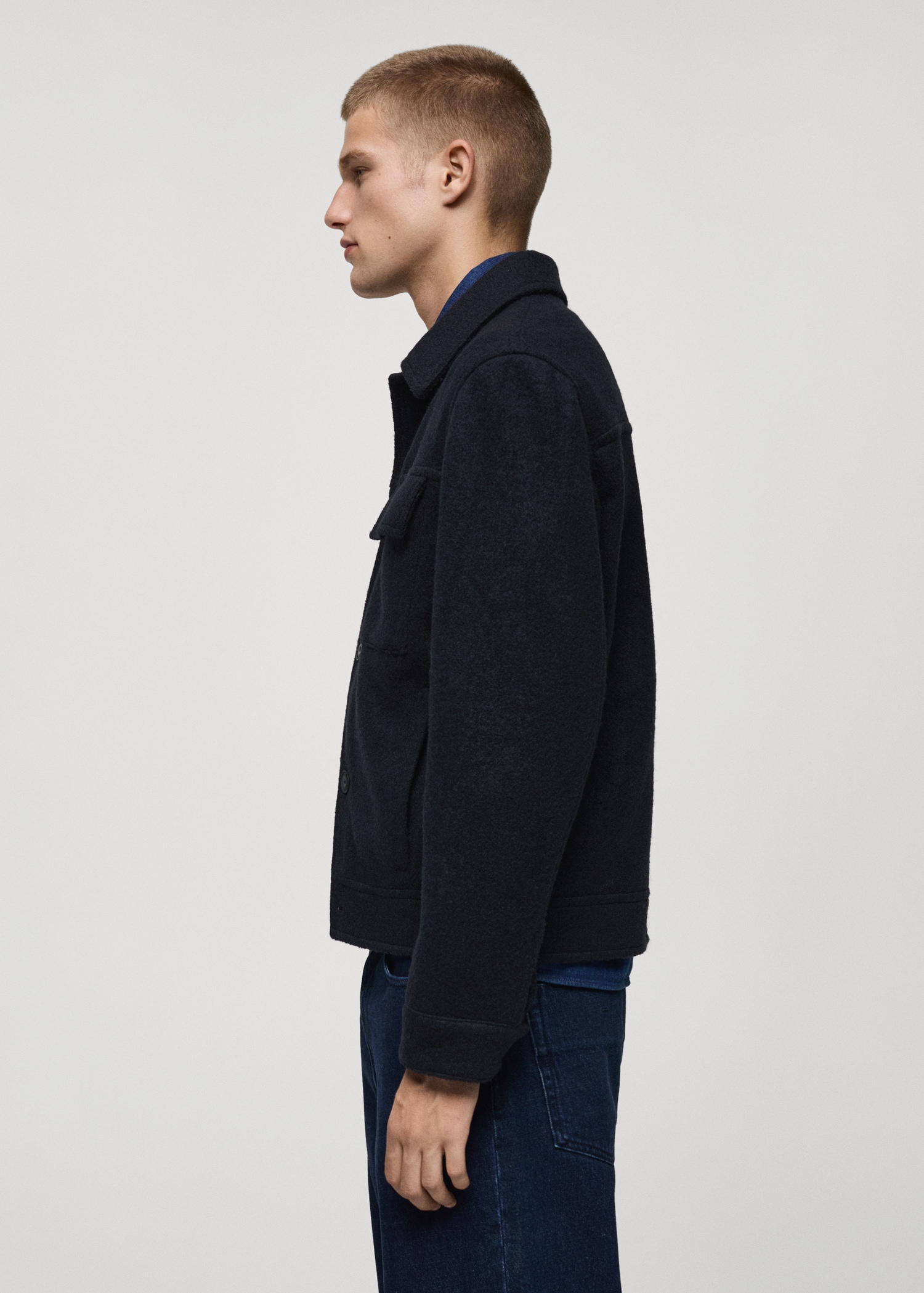 Wool jacket with pockets - Details of the article 2