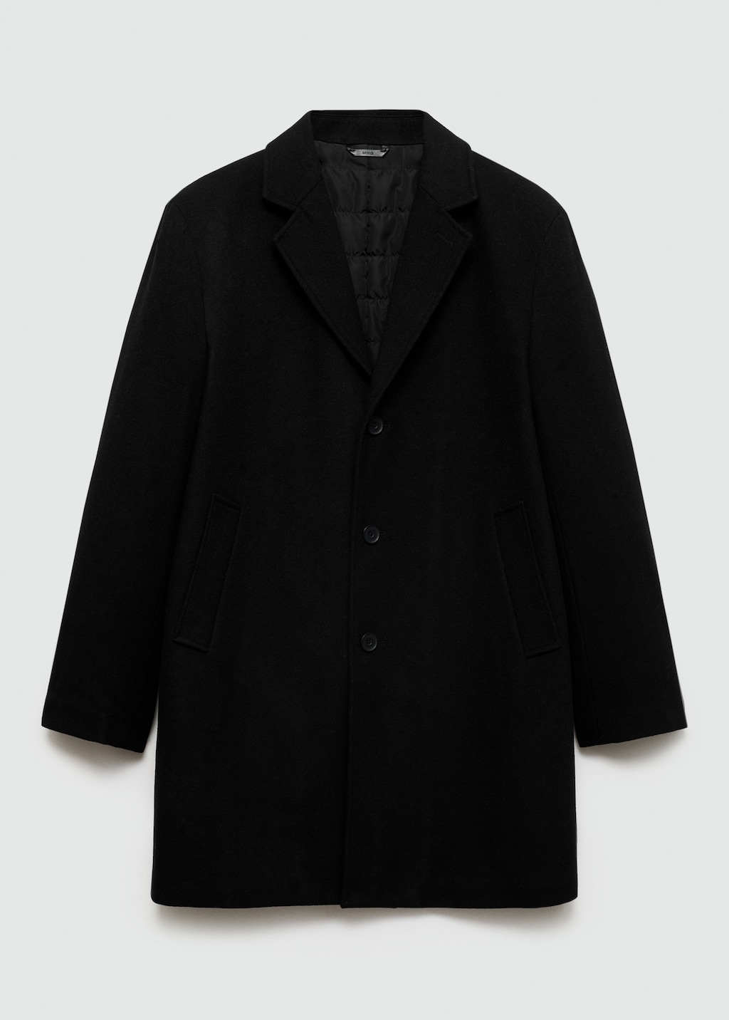 Quilted wool coat deals