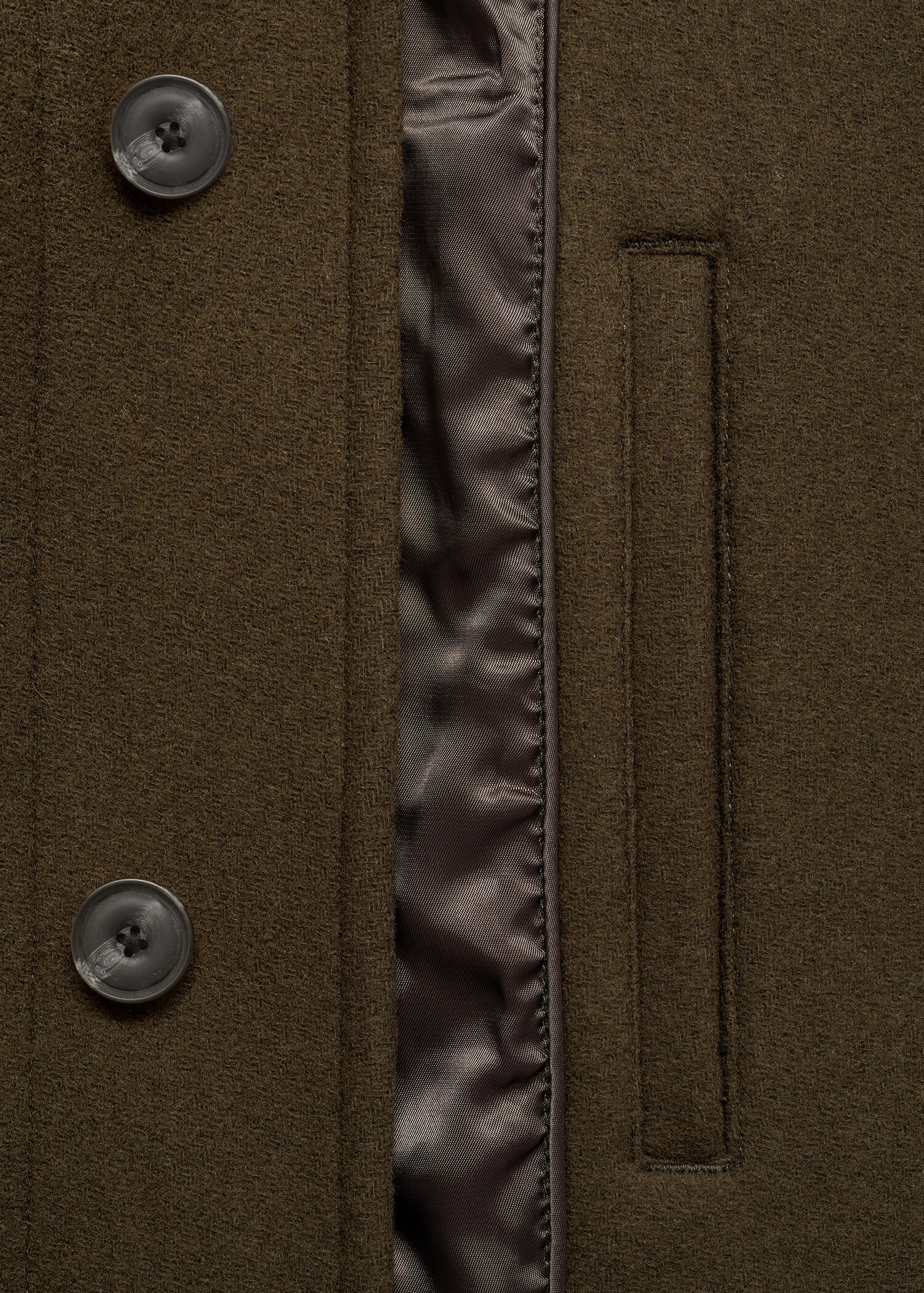 Detachable hood wool coat - Details of the article 0