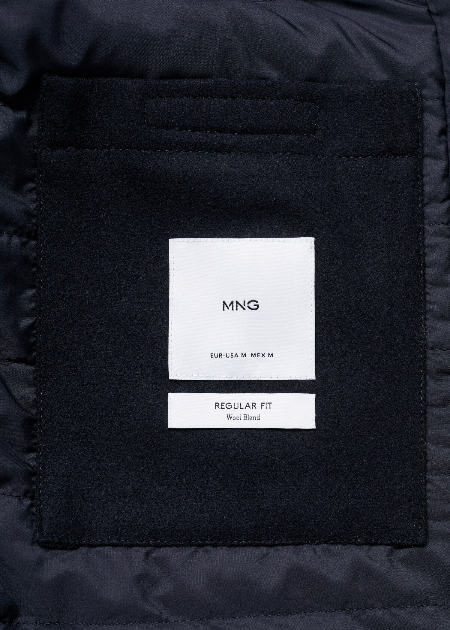 Manteau laine capuche intérieur matelassé - Détail de l'article 0