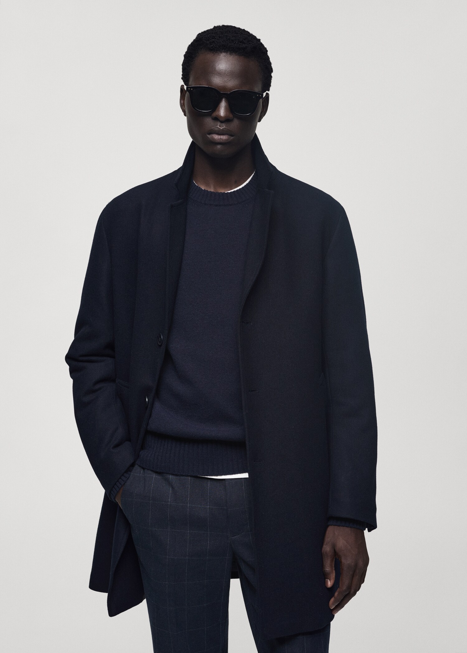 Manteau laine capuche intérieur matelassé - Détail de l'article 6