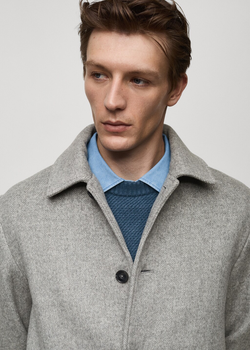 完売品】ok.soon herringbone wool coat レディース