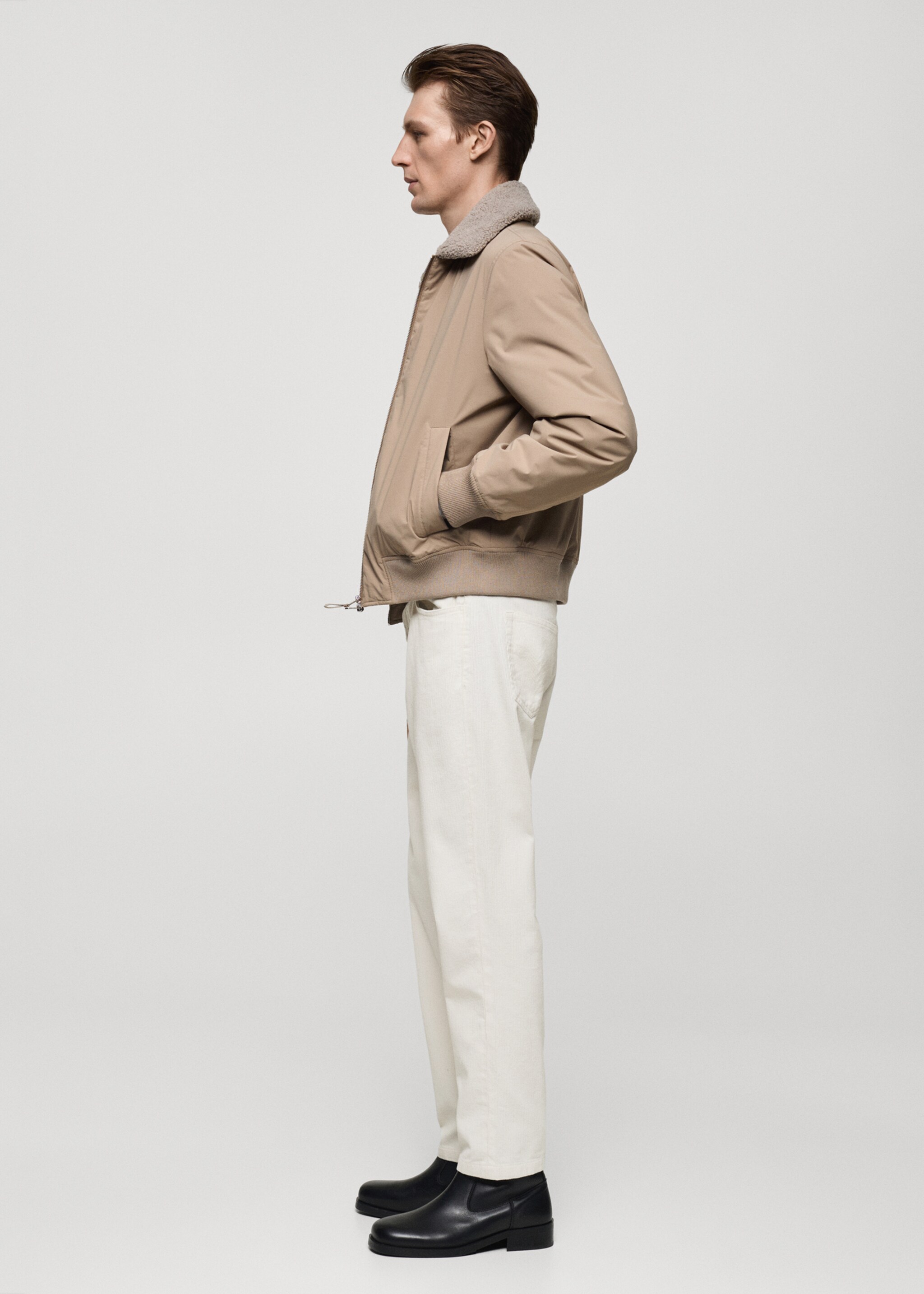 Corduroy regular-fit trousers - Details of the article 2