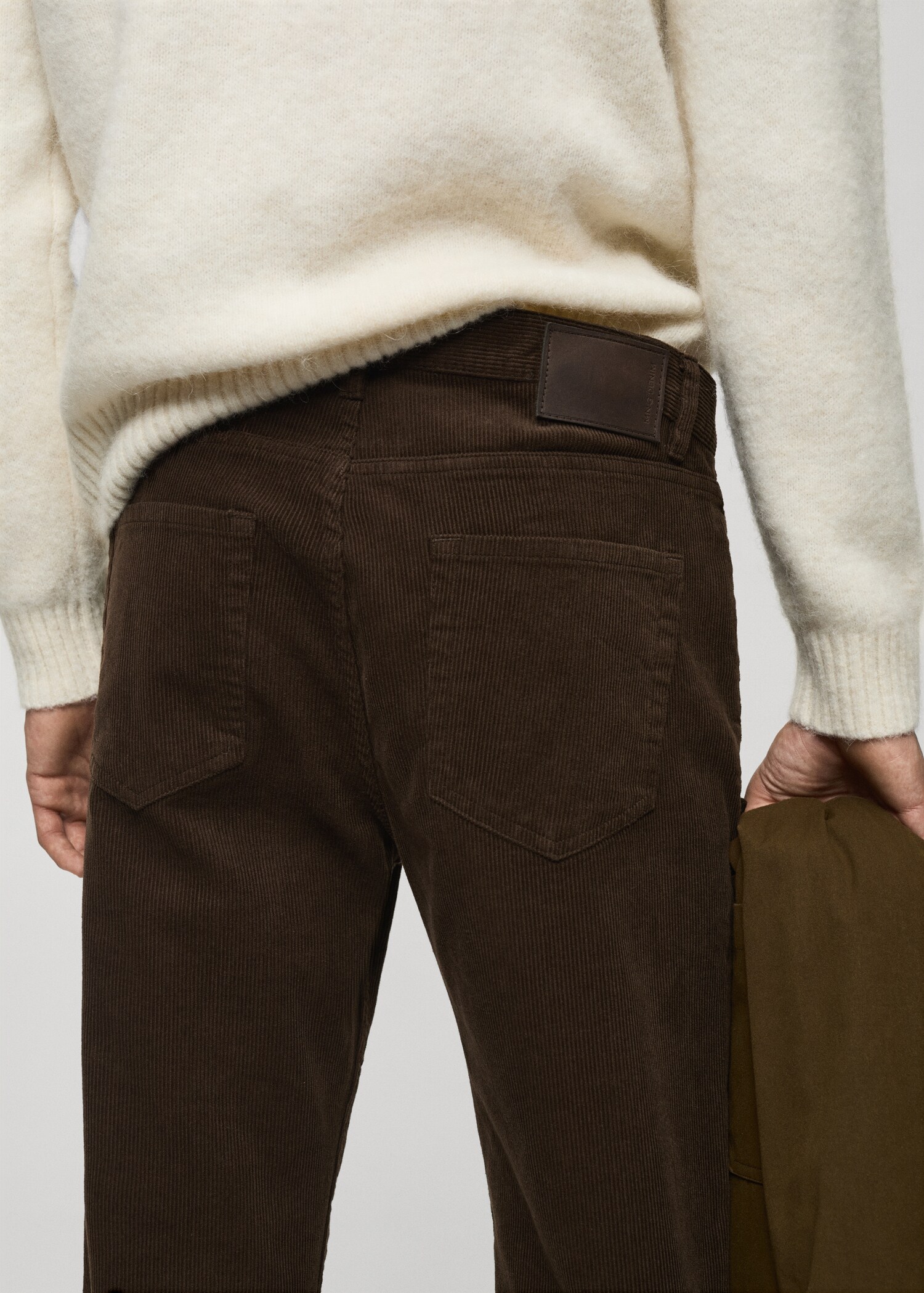 Corduroy regular-fit trousers - Details of the article 6