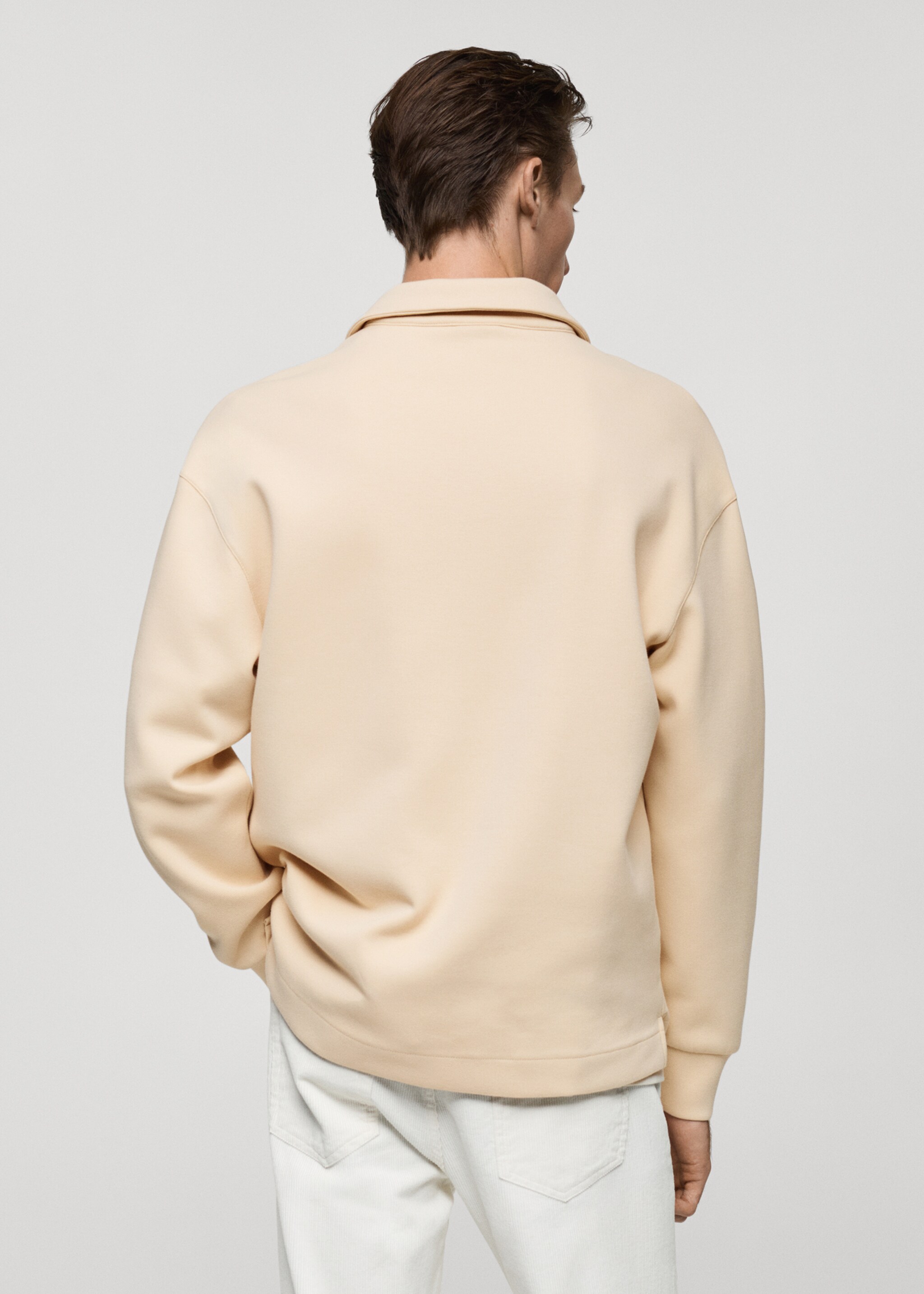 Sweat-shirt polo relaxed-fit - Verso de l’article