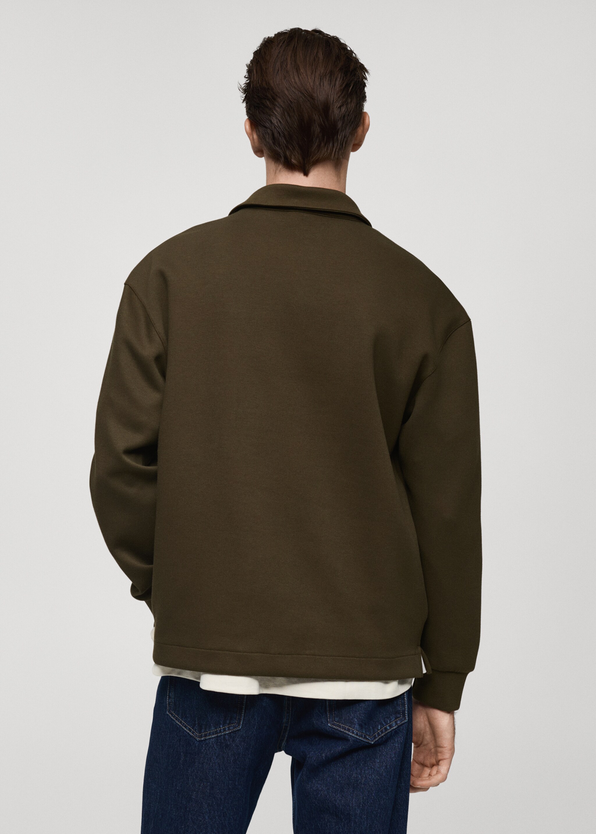 Sudadera polo relaxed fit - Reverso del artículo
