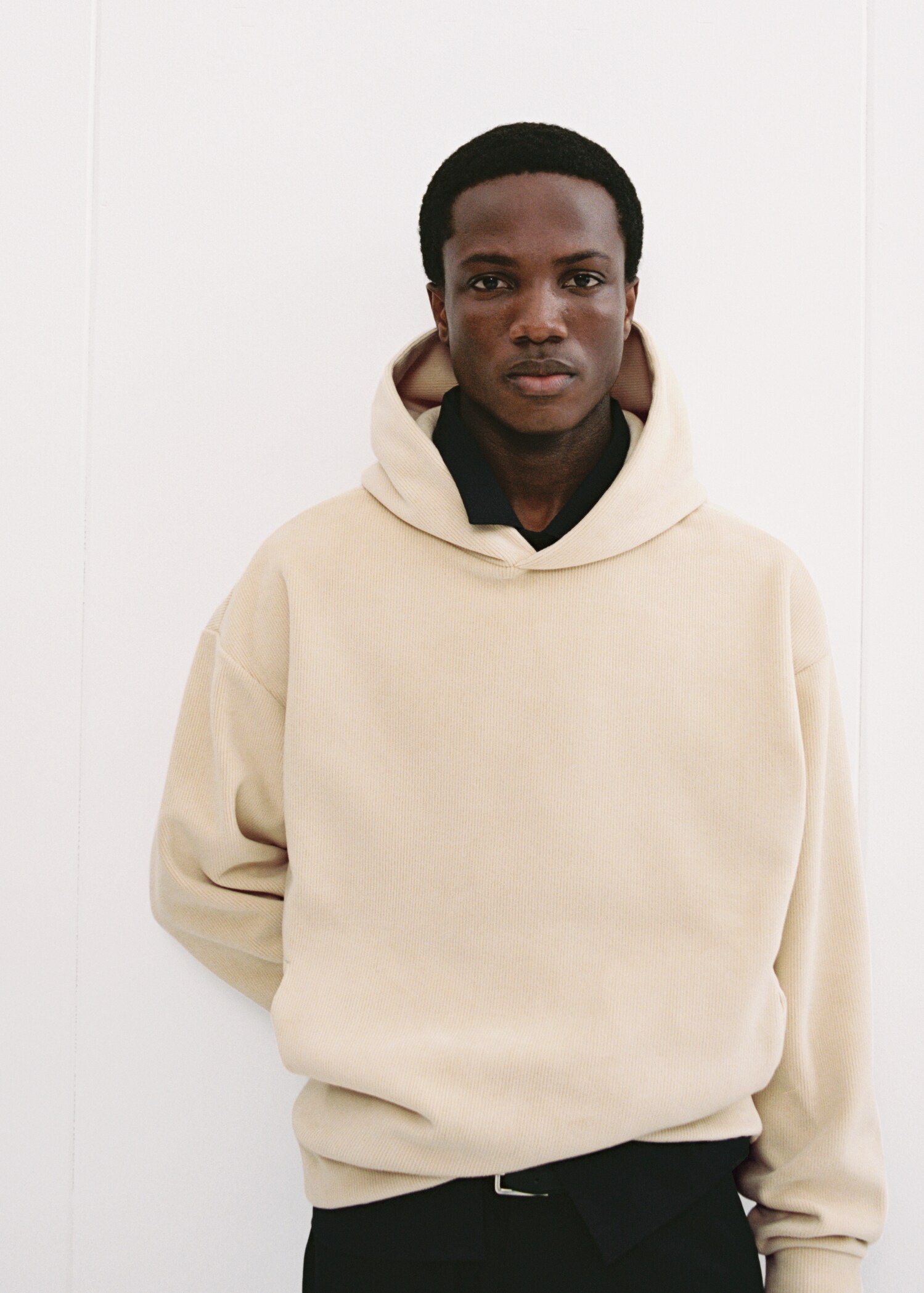 Corduroy hooded sweatshirt - Деталь изделия 3