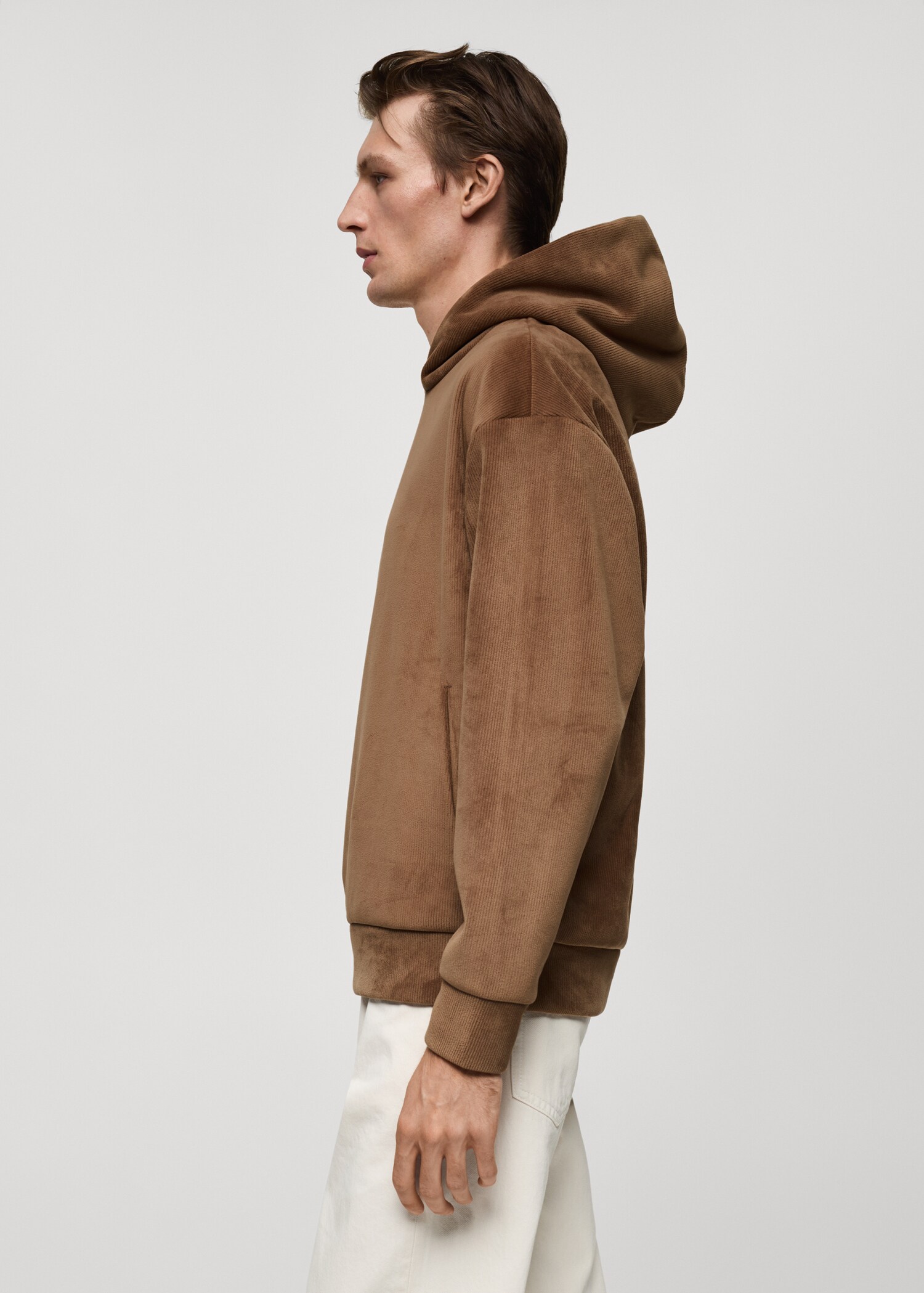 Sweat-shirt capuche velours côtelé - Détail de l'article 2