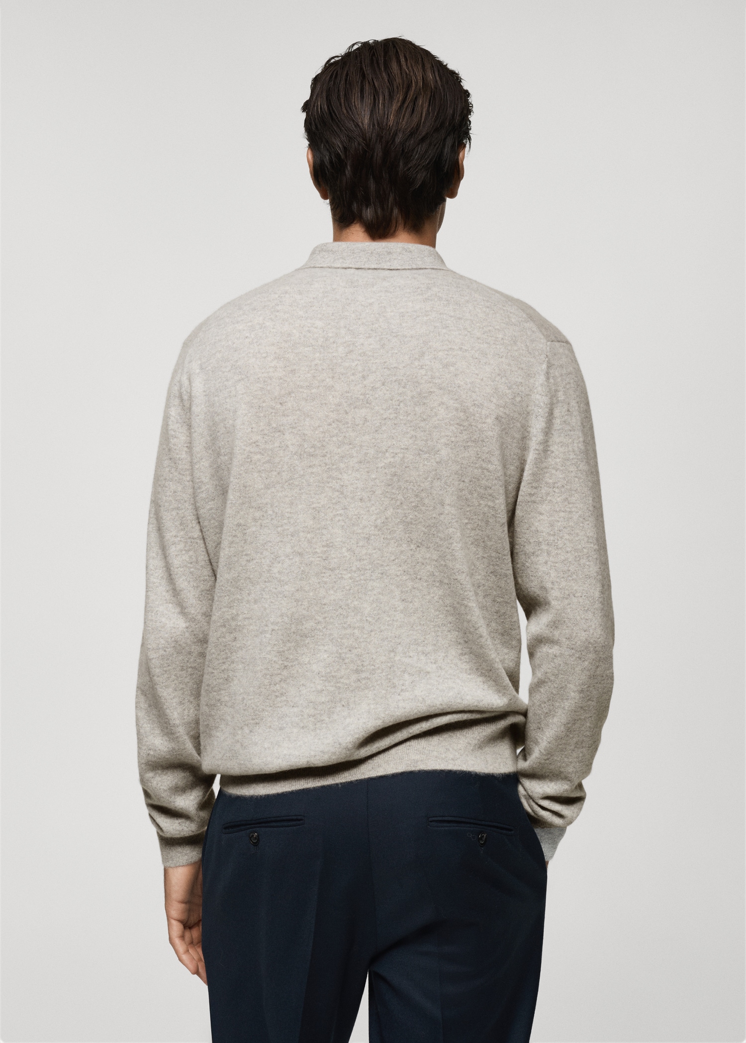 Pull-over polo 100 % cachemire - Verso de l’article