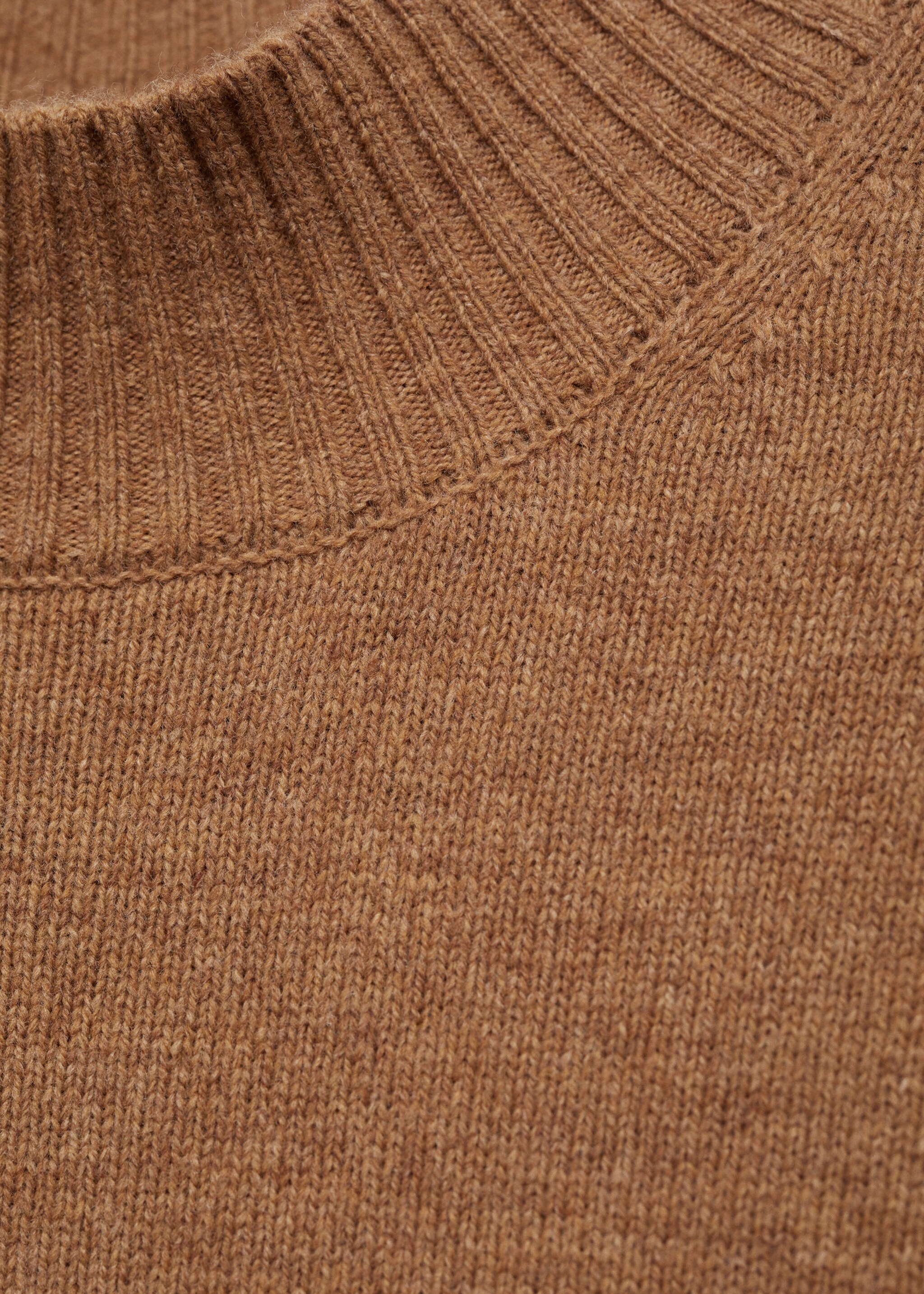 Wool sweater with perkins neck - Details of the article 8