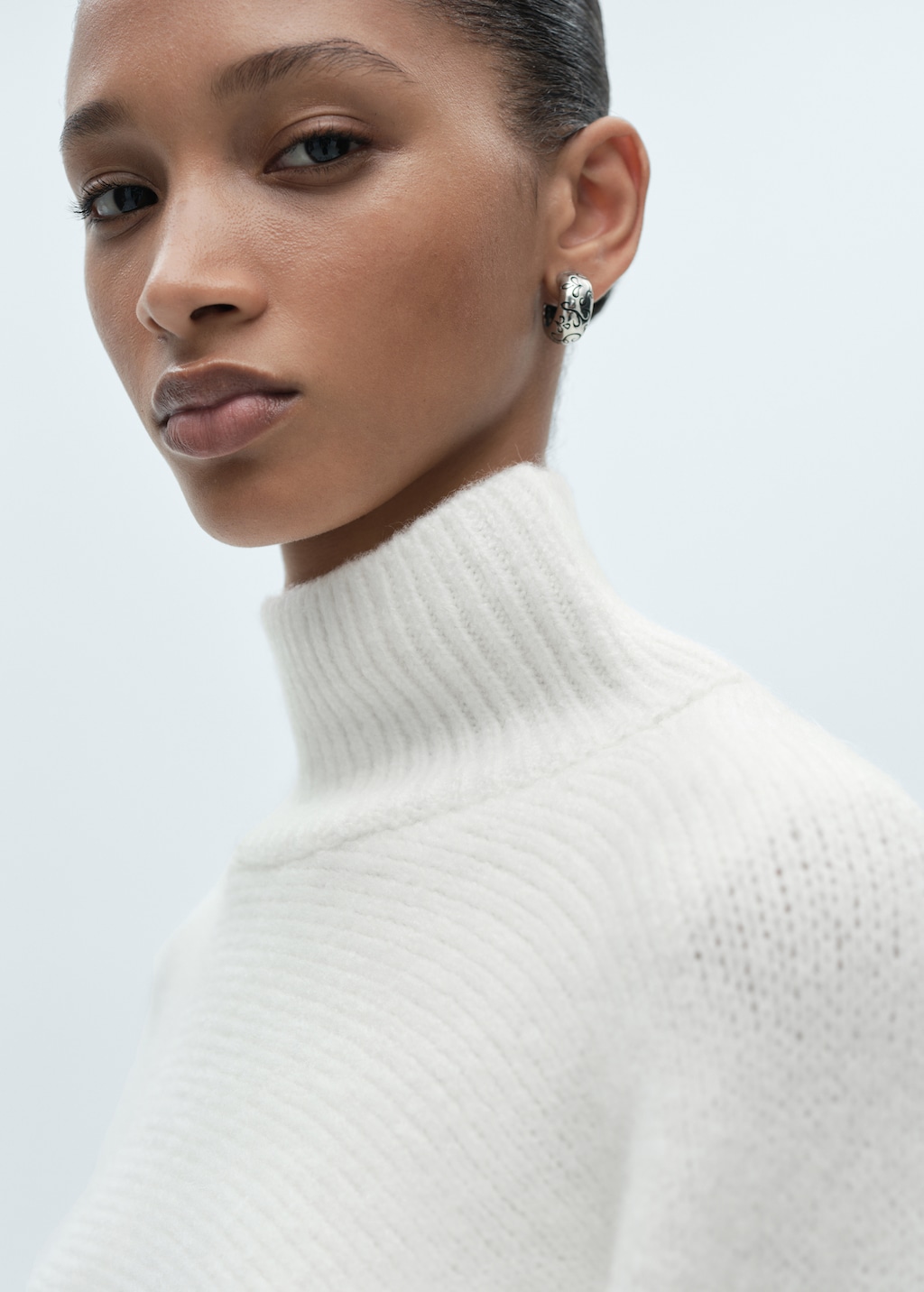 Sweater with high collar best sale