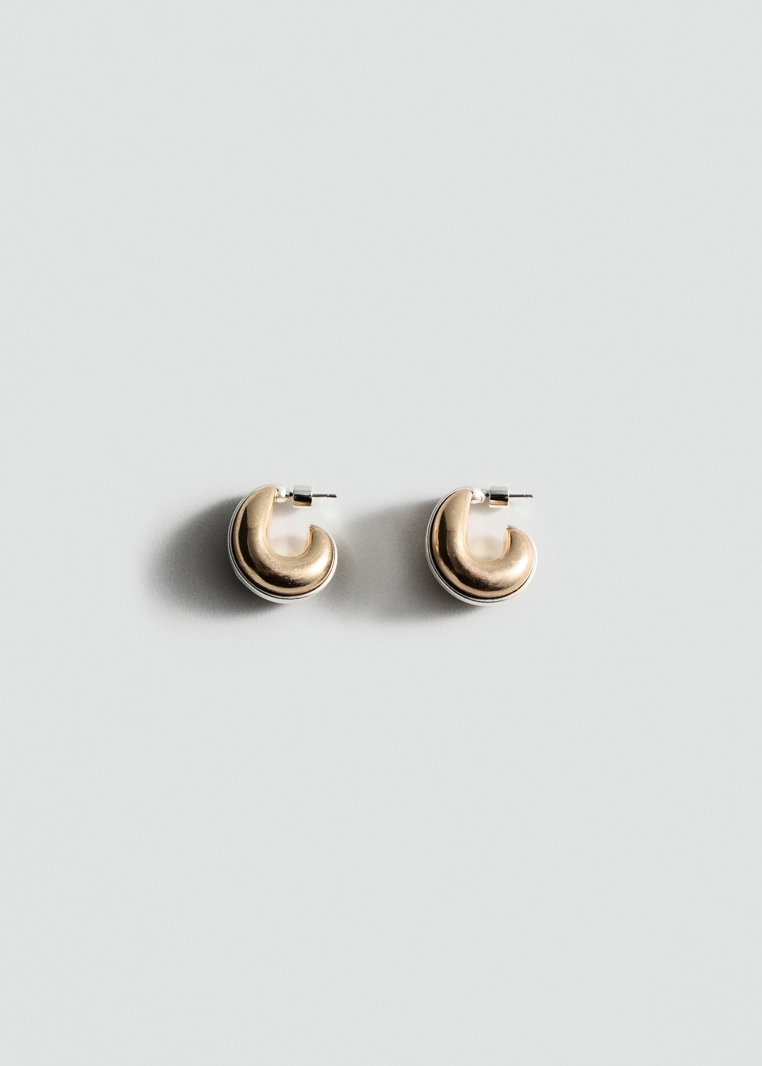 Two-tone hoop earrings - Article without model