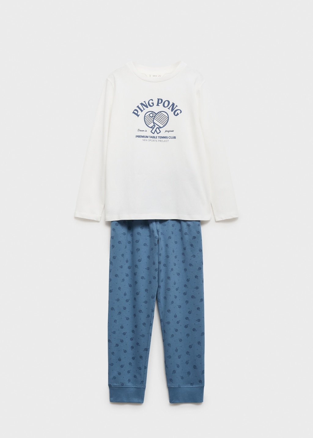 MANGO KIDS Printed long pyjamas blue 5 6 years Kids