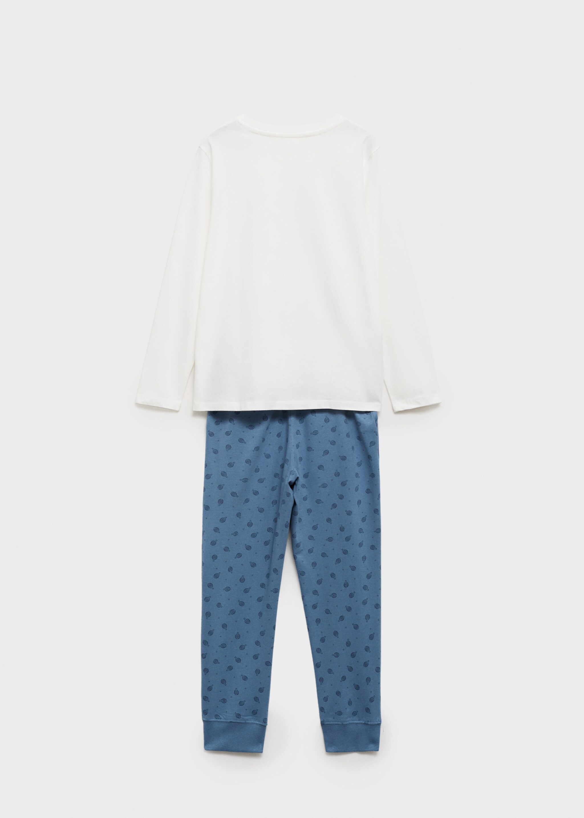 Printed long pyjamas - Reverse of the article