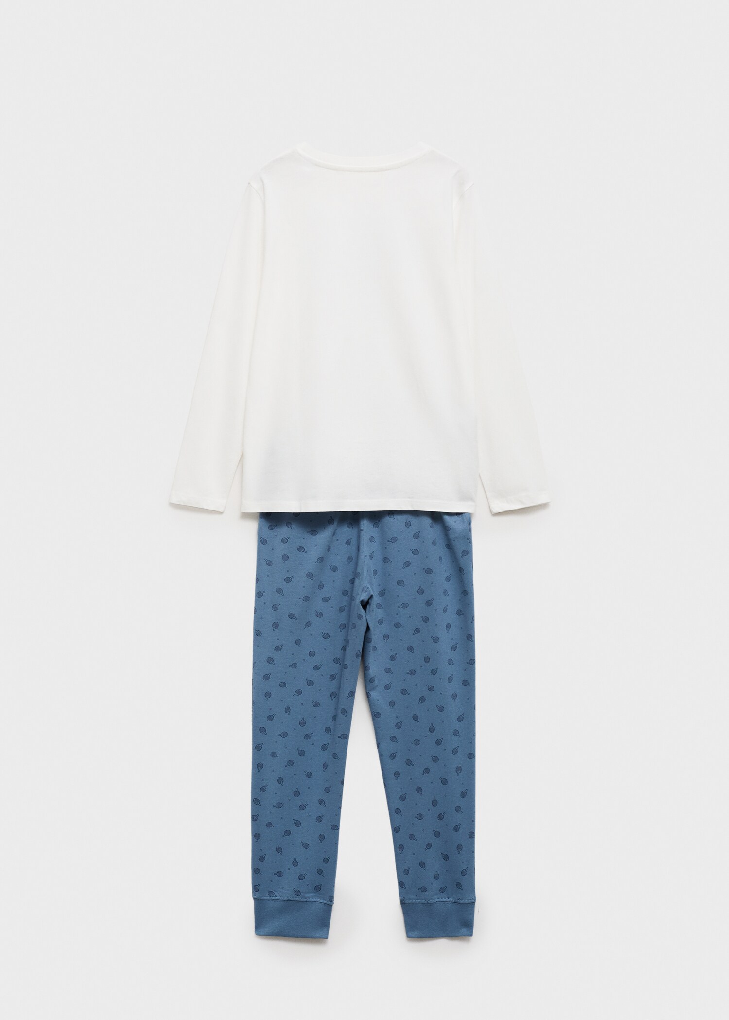 Printed long pyjamas - Reverse of the article