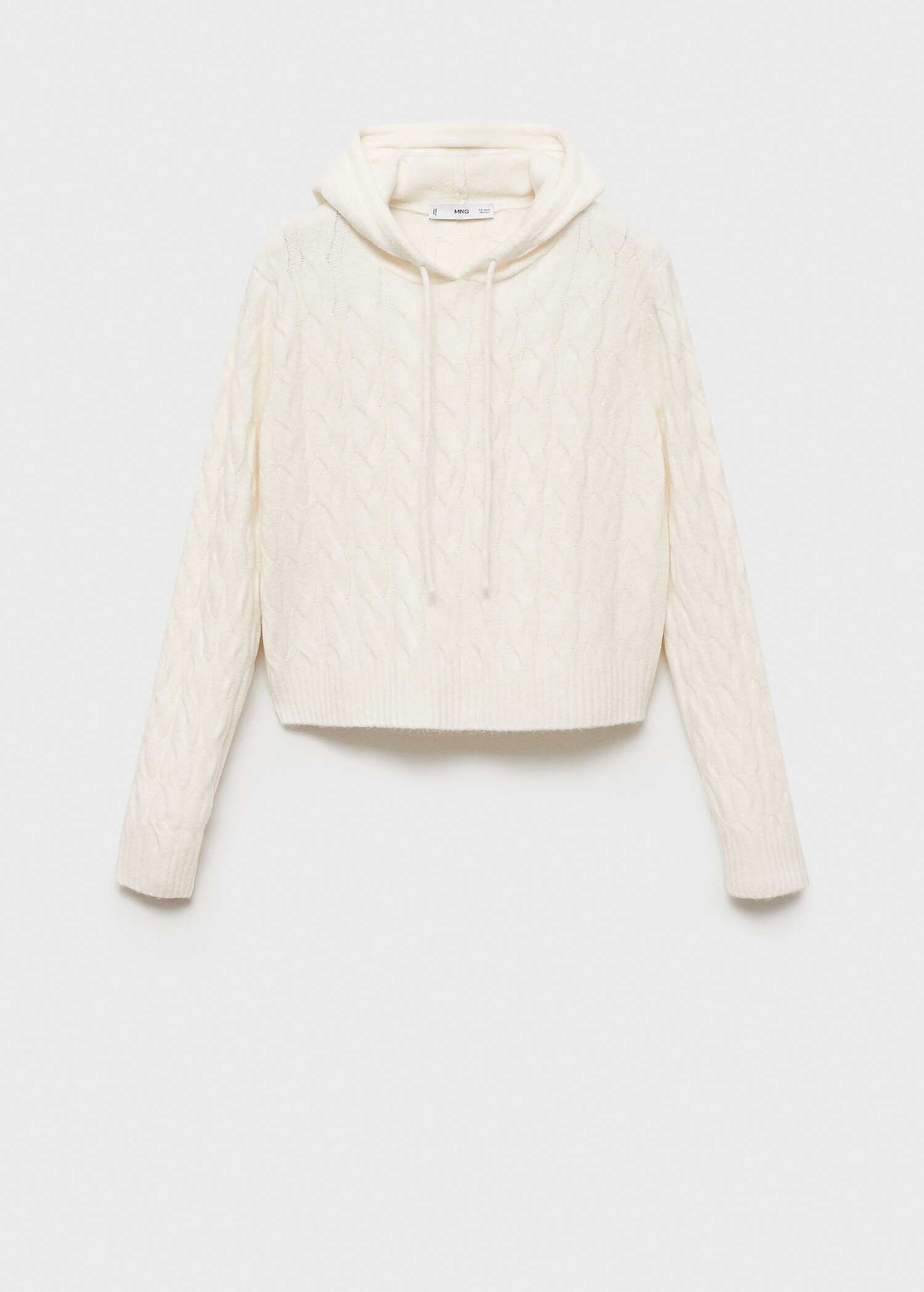 Cable-knit hoodie - Article without model
