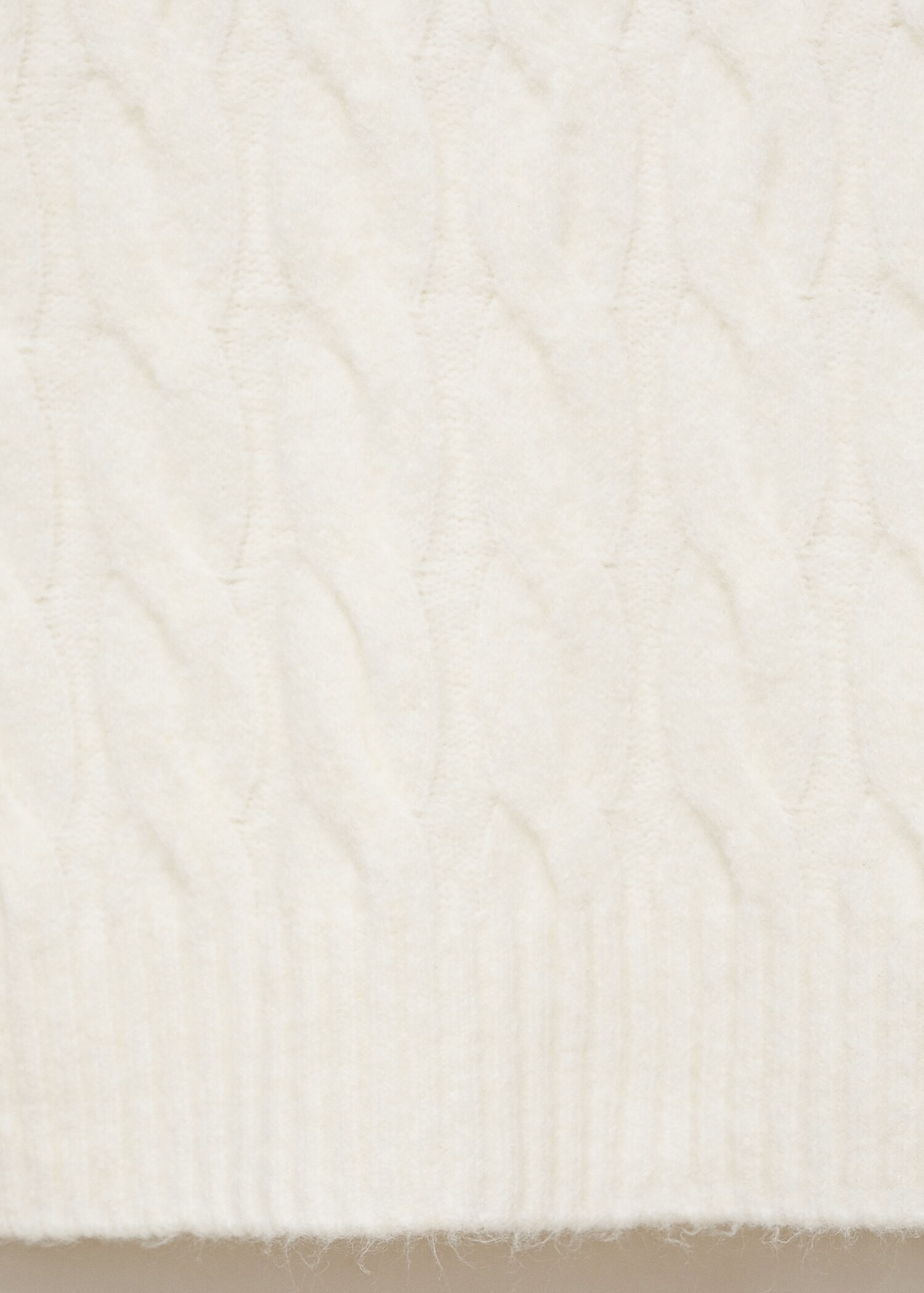 Cable-knit hoodie - Details of the article 0