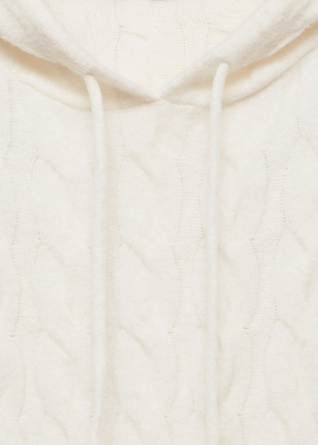 Mango Cable-knit hooded sweater thumbnail