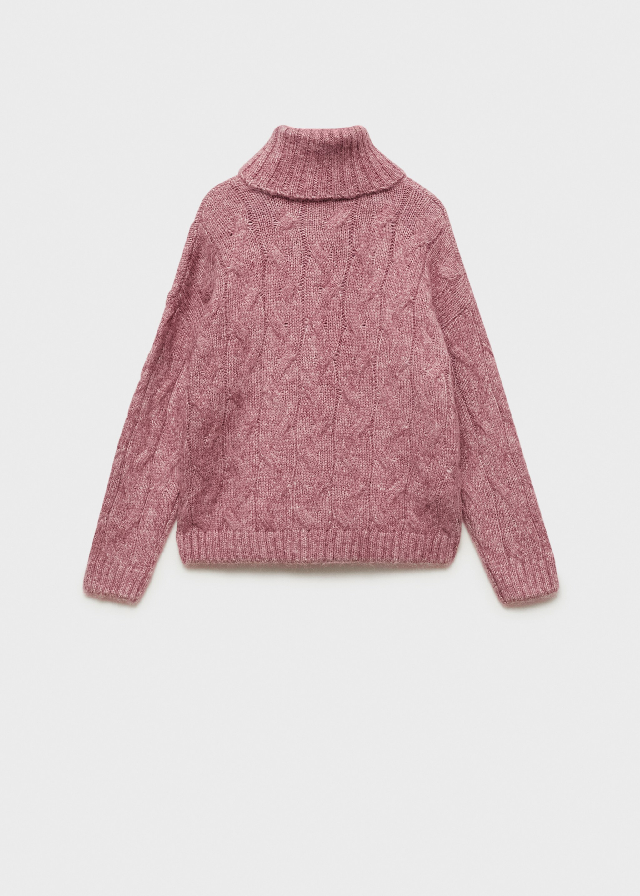 Cable knit turtleneck sweater - Reverse of the article
