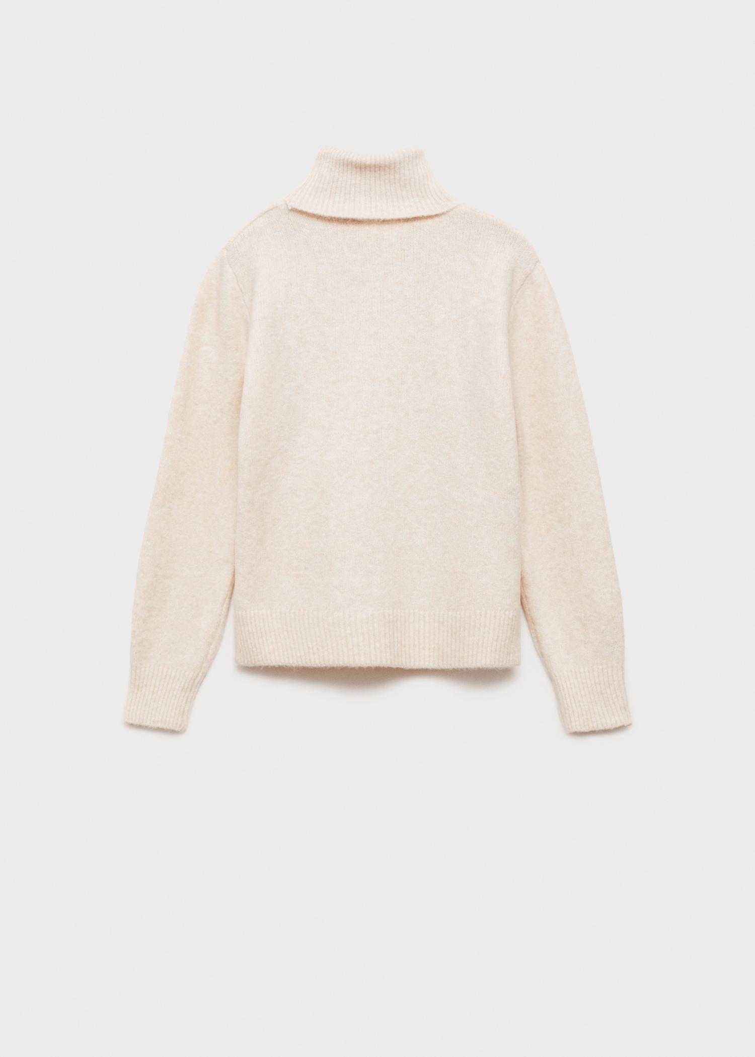 Turtleneck knit sweater - Reverse of the article