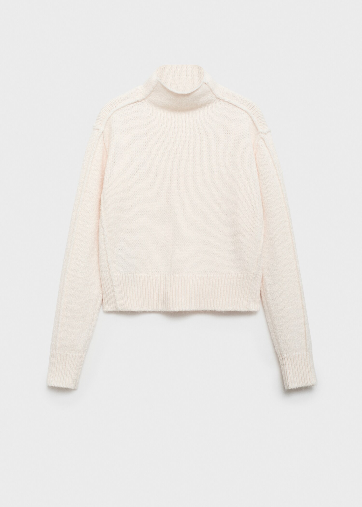 Perkins-neck sweater with seams - Article without model