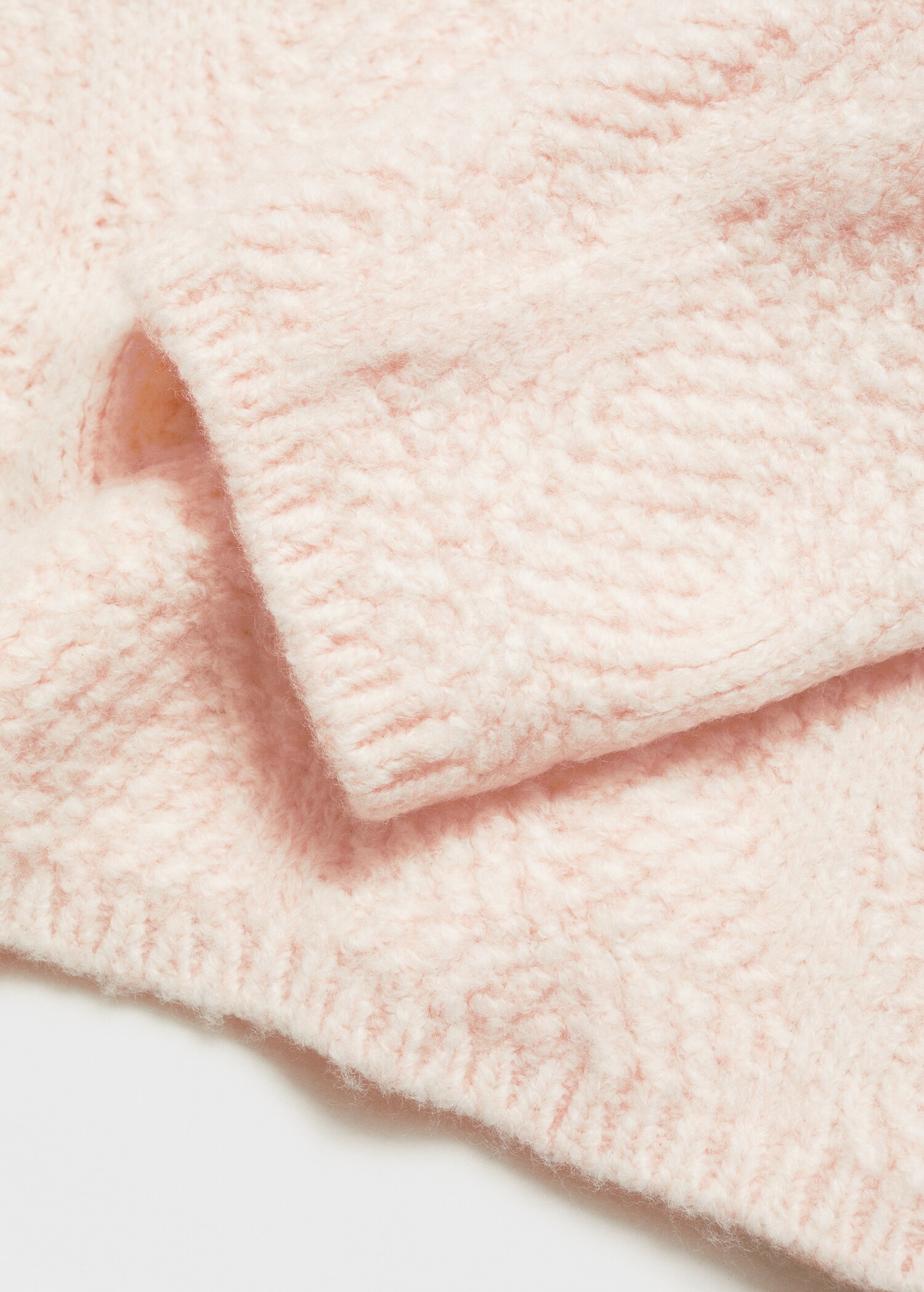 Knitted sweater with perkins neck - Details of the article 0