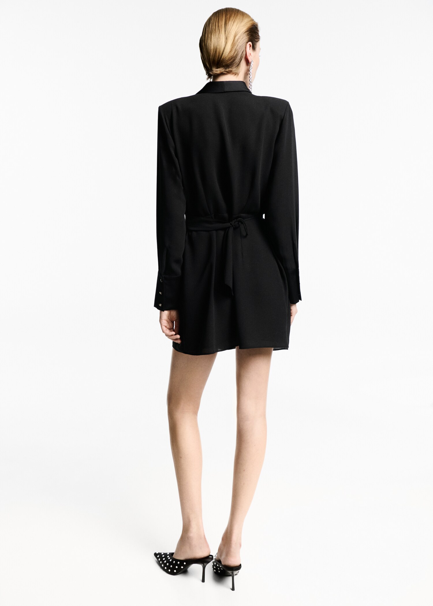 Bow wrap dress - Reverse of the article