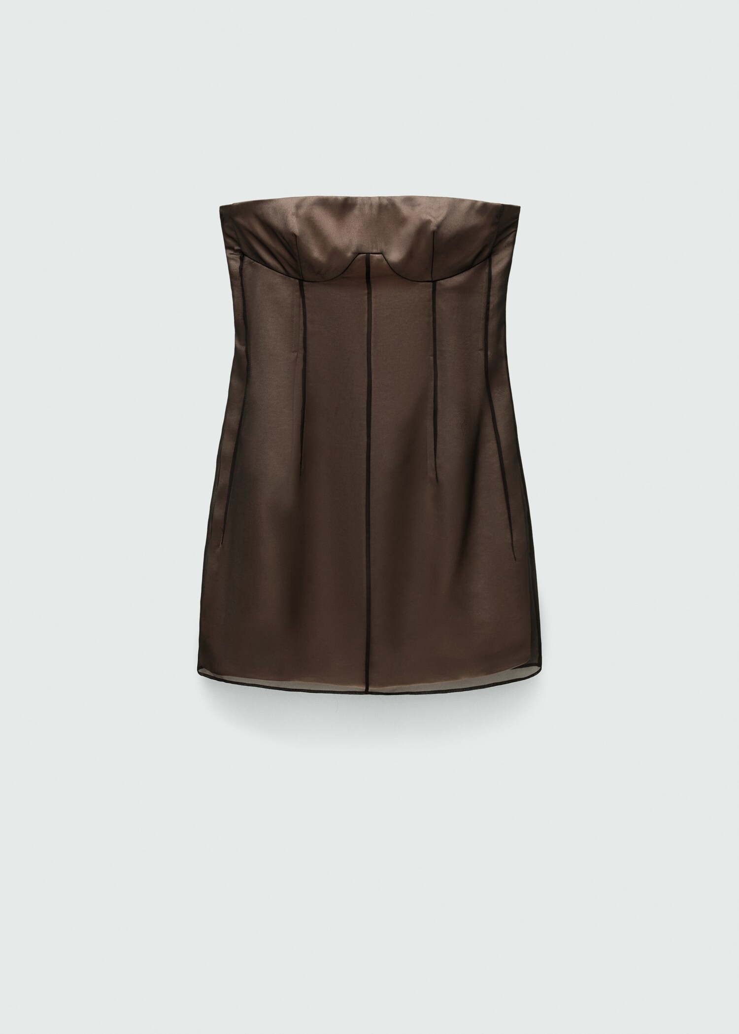 Short dress with corset neckline - Article without model