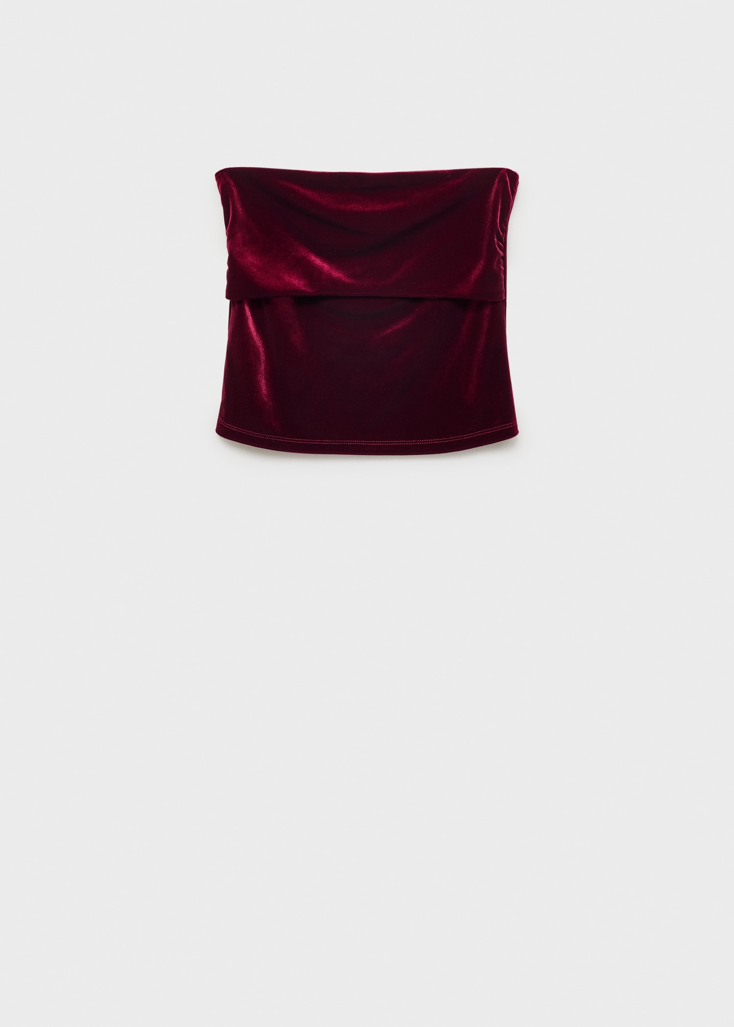 Velvet bandeau top - Article without model