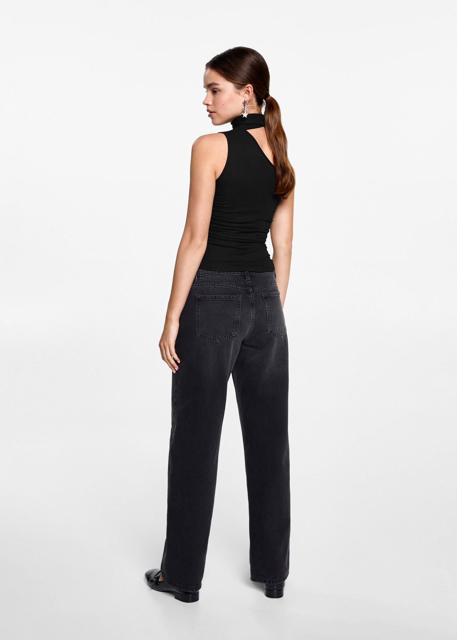 Asymmetrical laced top - Обратная сторона изделия