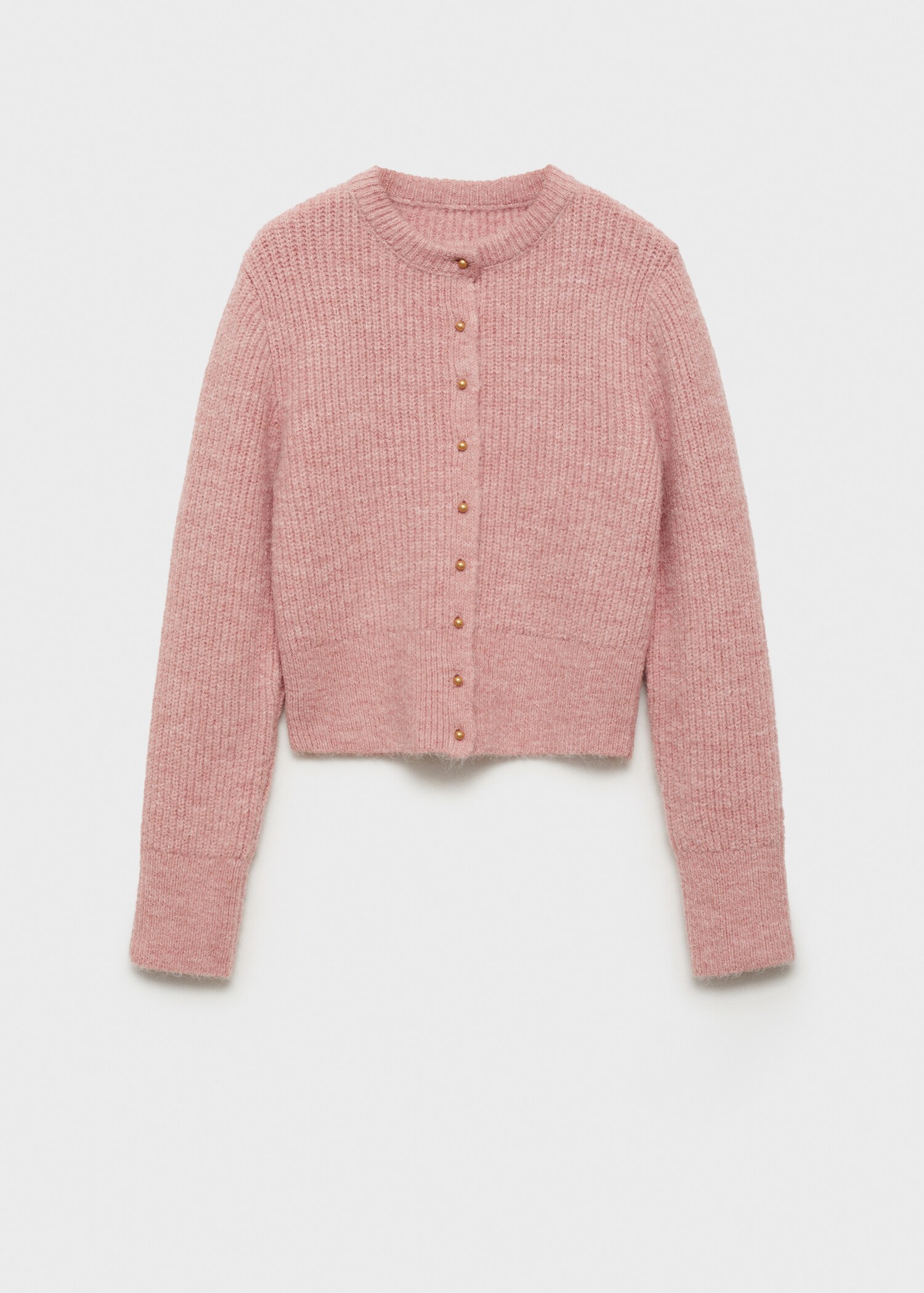 Knitted cardigan with jewel button - Article without model