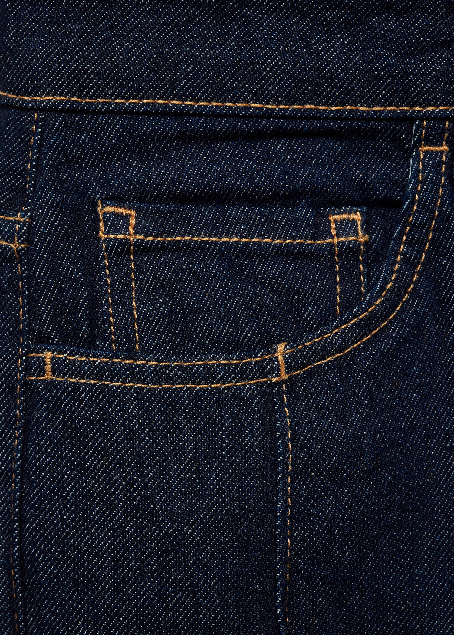 Straight-fit rinse-wash jeans with seams - Details of the article 8