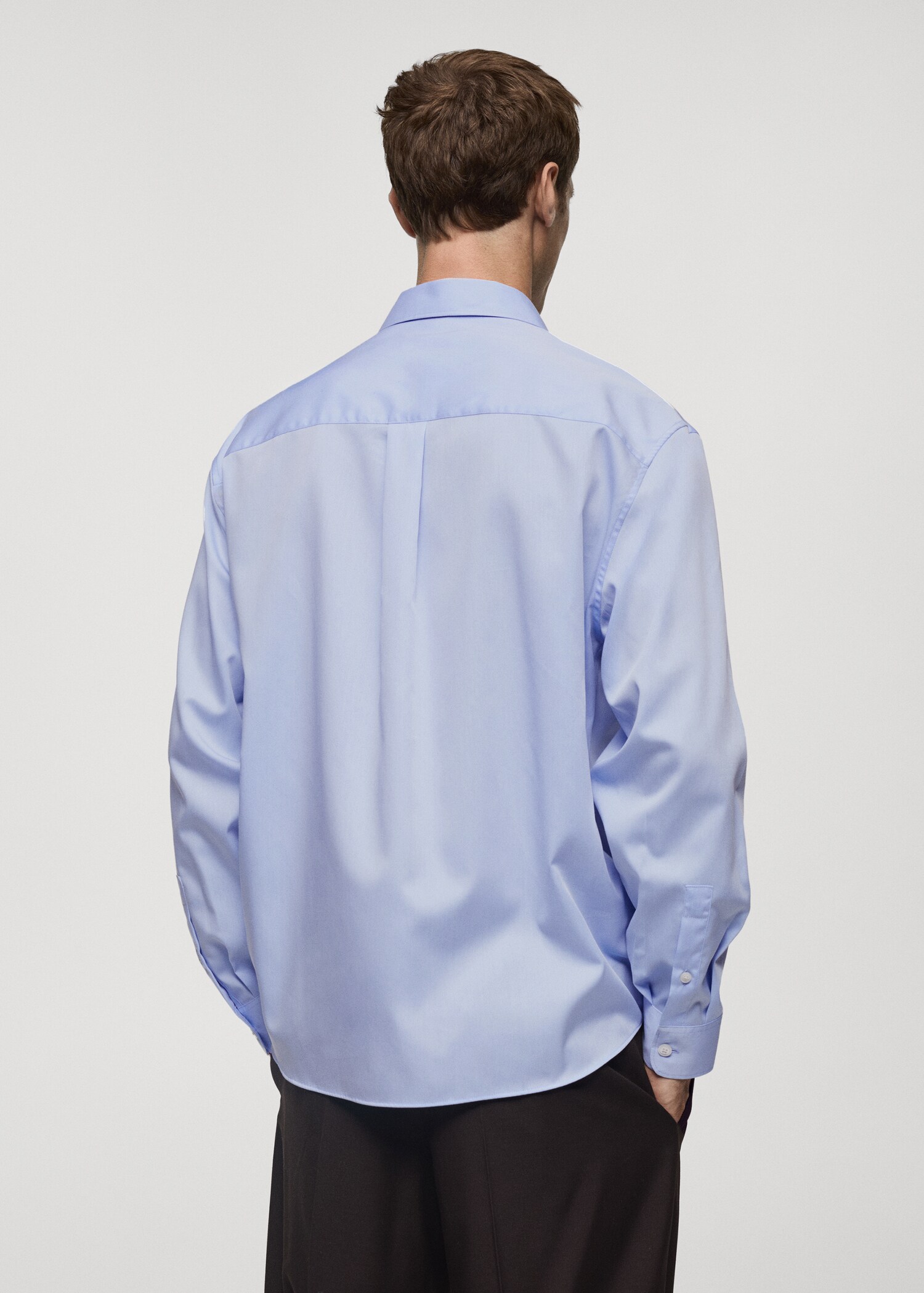 Chemise 100 % coton boxy-fit - Verso de l’article