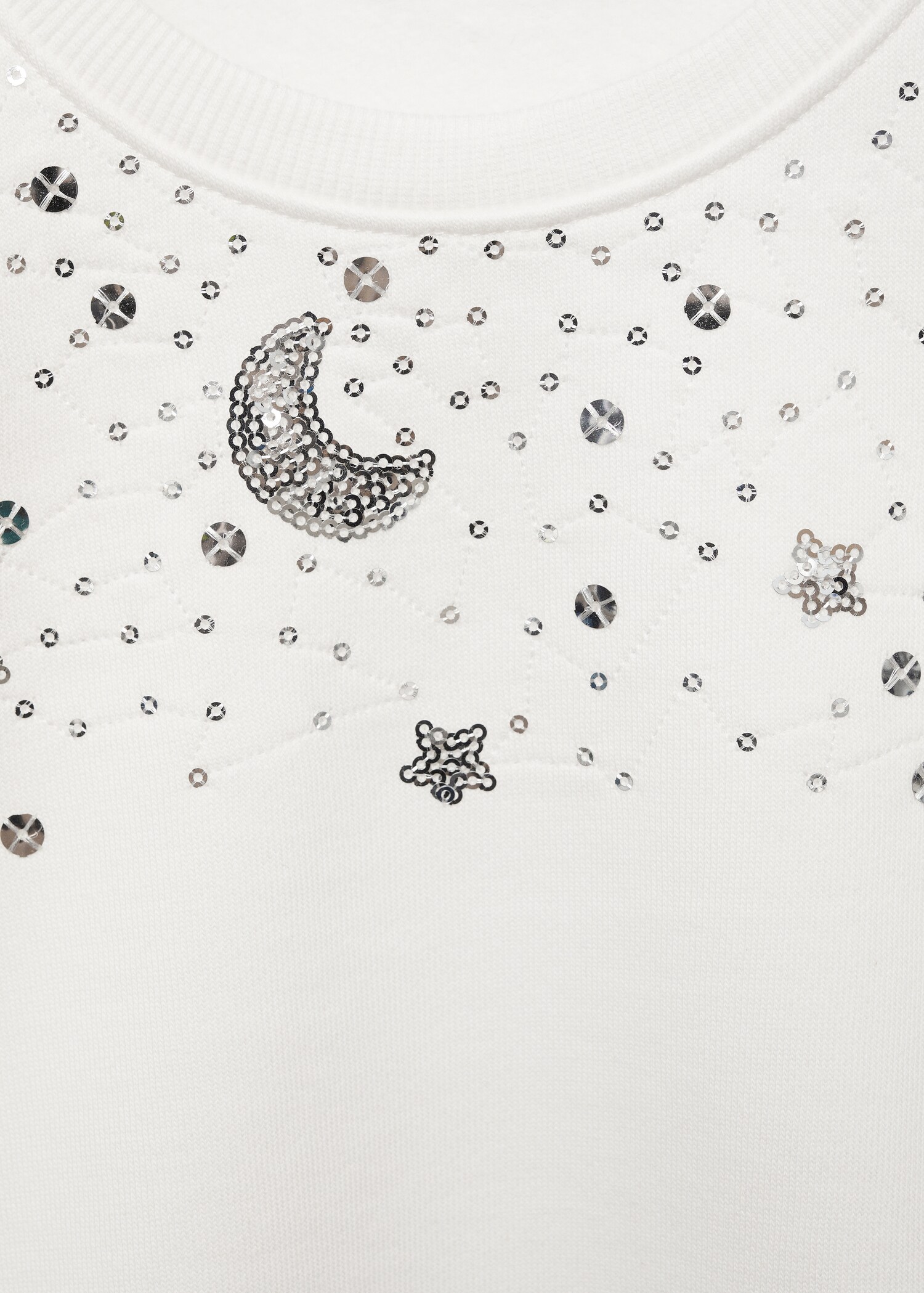 Sequin detail sweatshirt - Details of the article 8