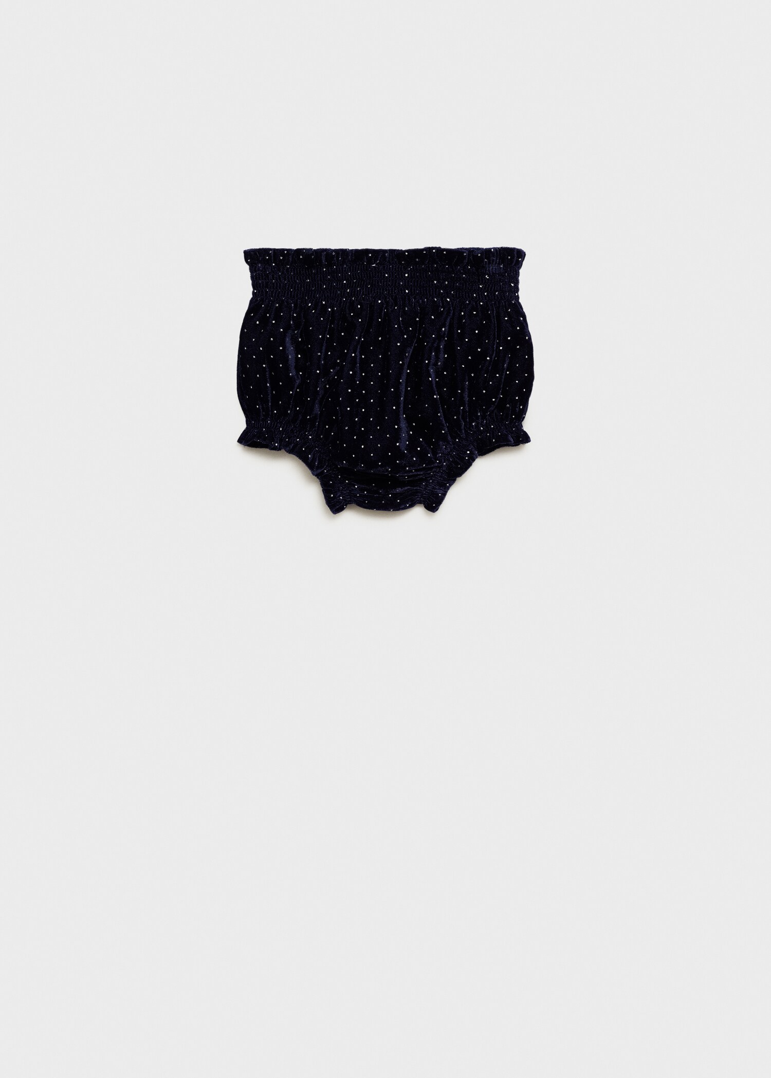 Short terciopelo lunares - Reverso del artículo