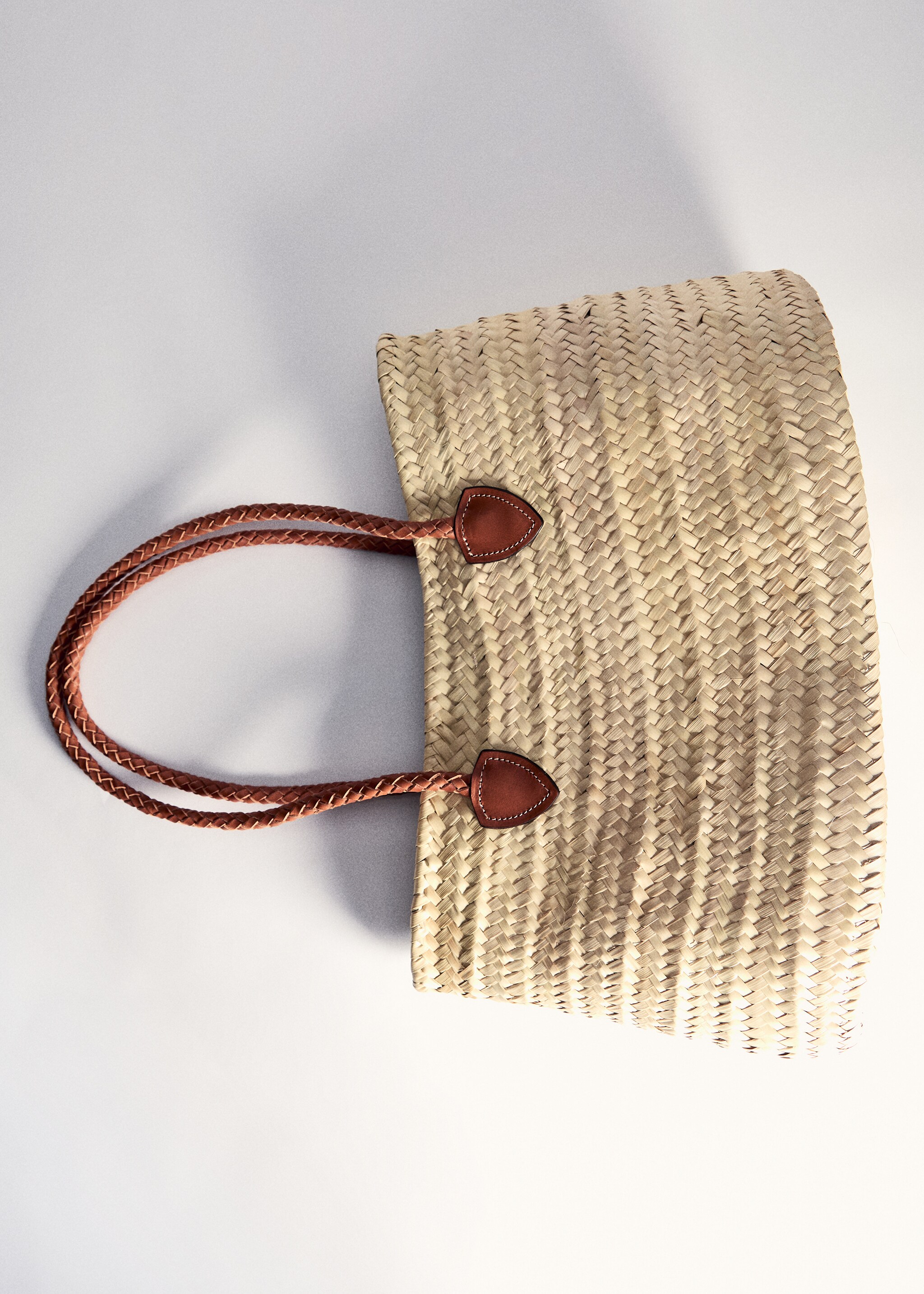 Natural fibre bag with leather handles - Details of the article 5
