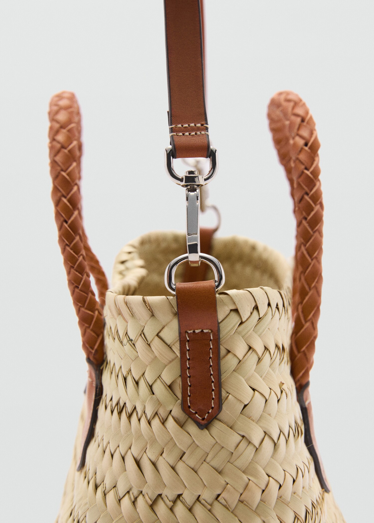 Sac fibre naturelle anses cuir - Détail de l'article 1