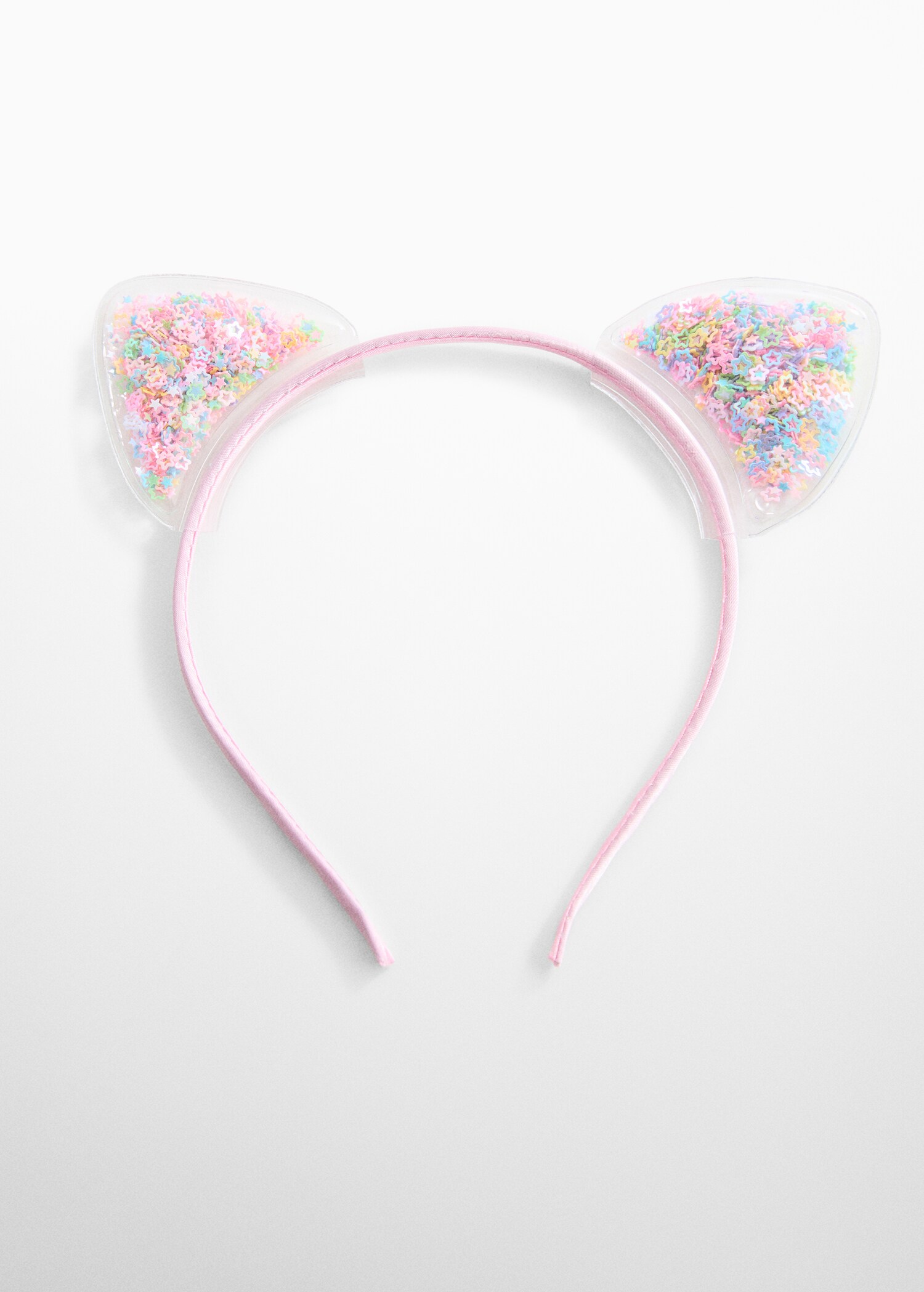Diadema orejas purpurina - Artículo sin modelo