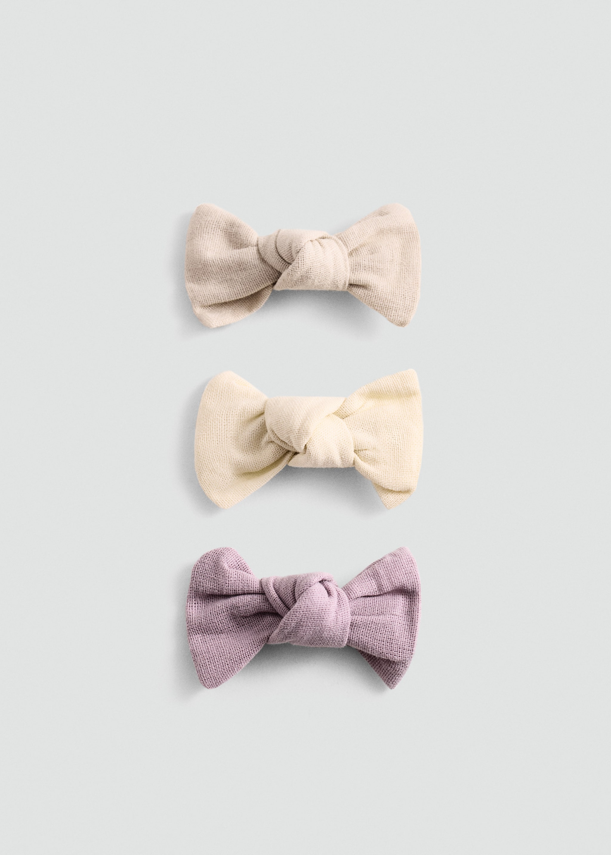 3 pack bow hairclip - Article without model