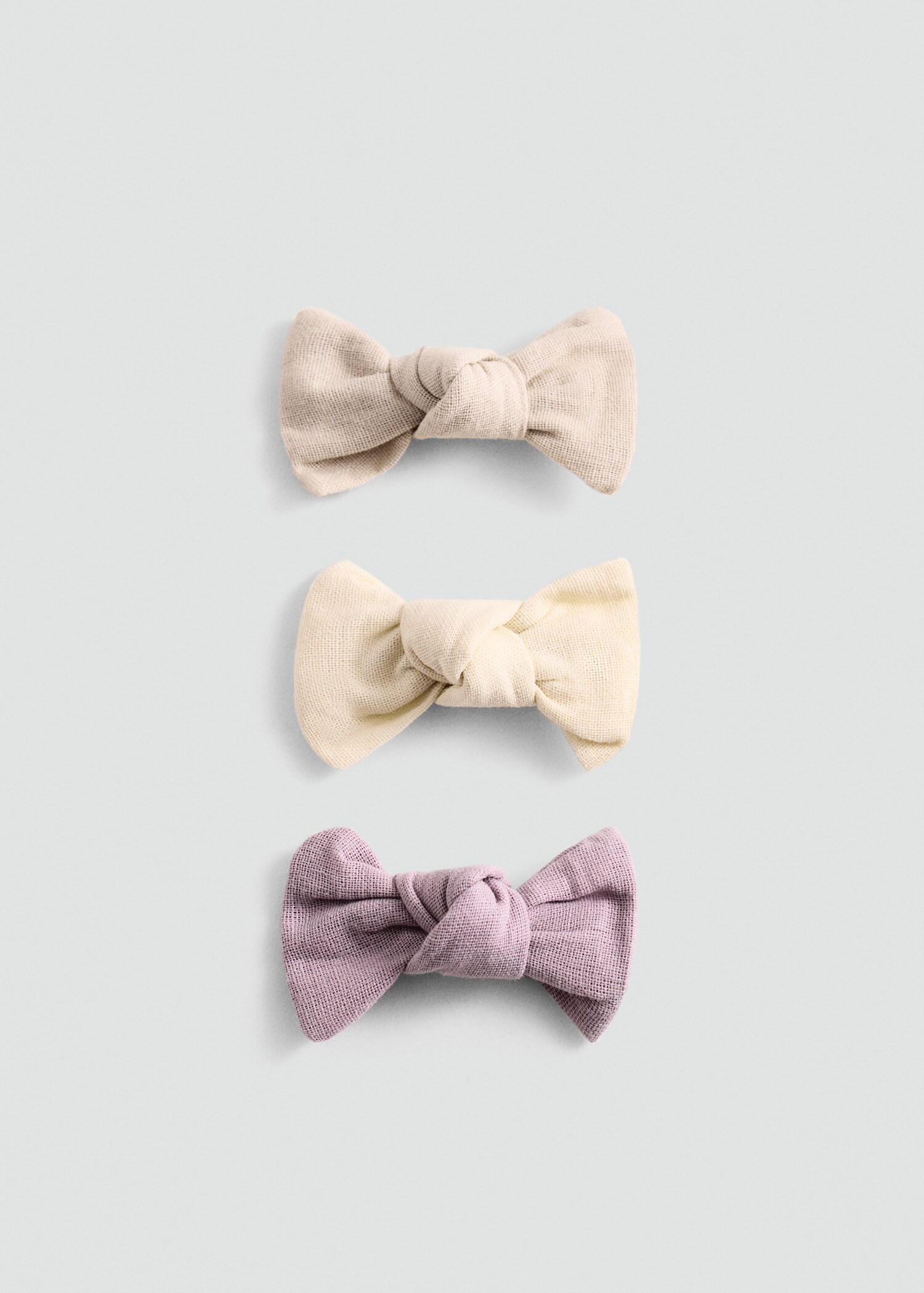 3 pack bow hairclip - Article without model