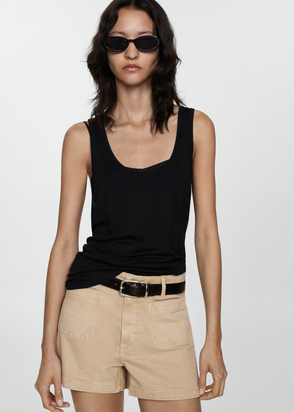 Mango Jeans-Shorts mit Taschen