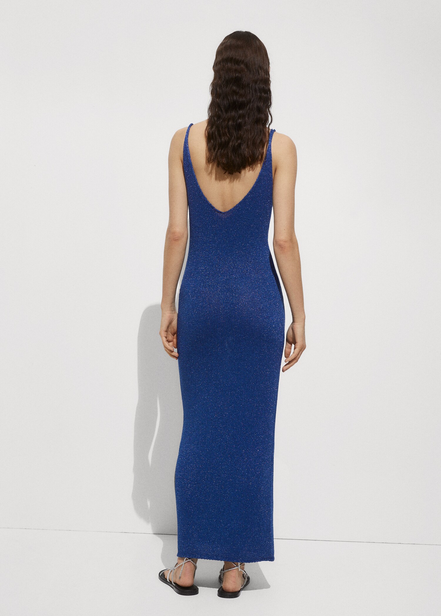 Lurex knitted dress - Reverse of the article